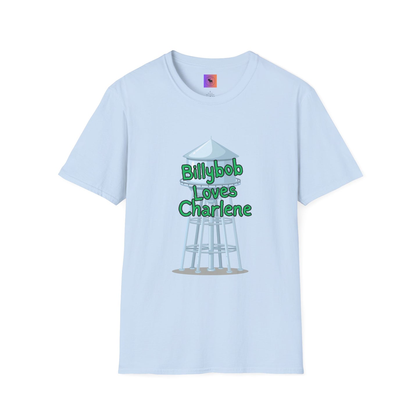 T-Shirt — 'Billybob Loves Charlene' Water Tower Graphic