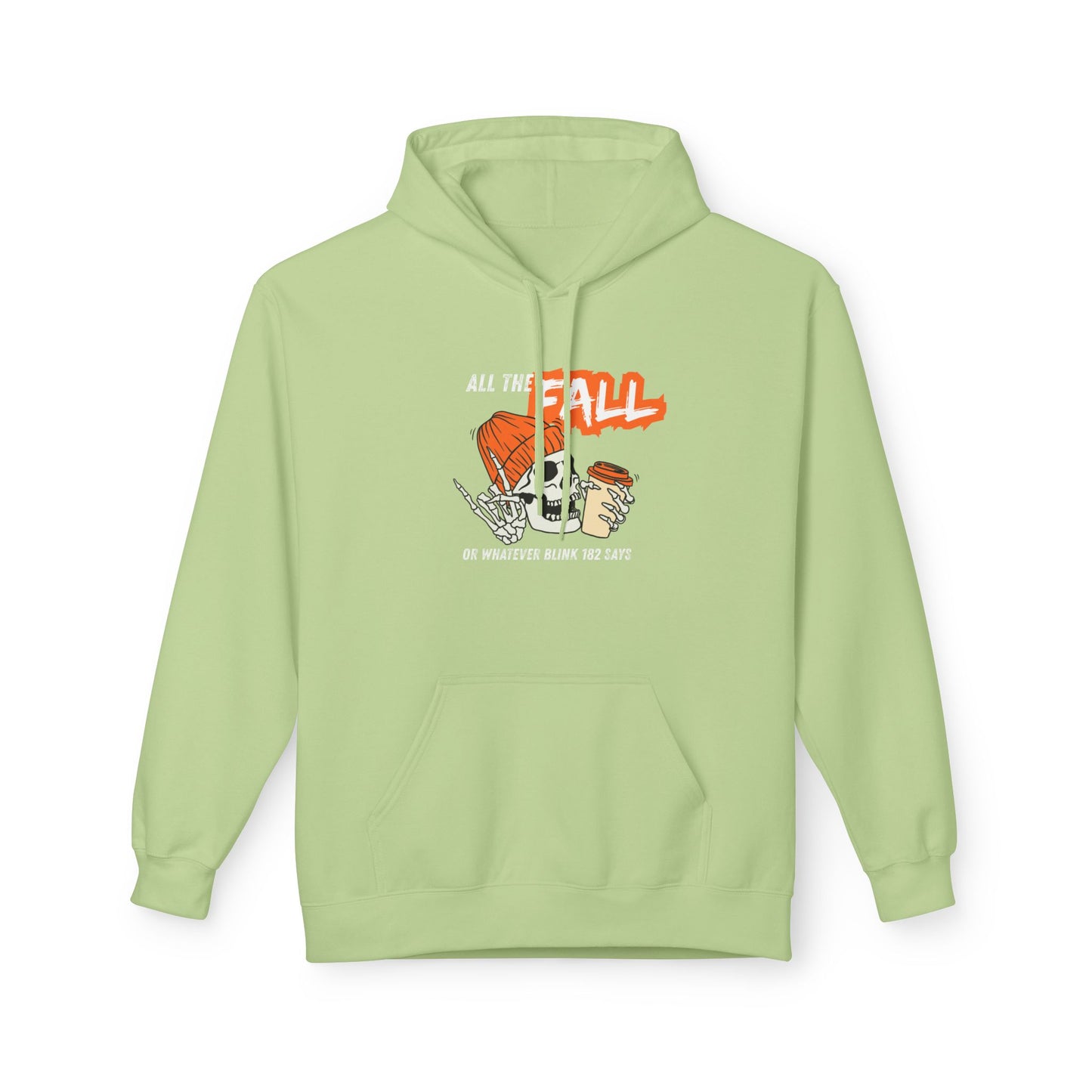 Fall Themed Fleece Hoodie - Cozy Autumn Apparel, Casual Wear, Warm Gift, Seasonal Fashion, Perfect for Bonfires, Thanksgiving