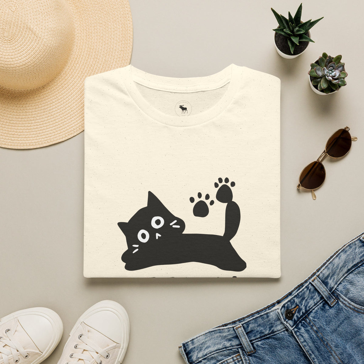 Purr-ma Cat T-Shirt — Cute Paw Print Kitty Tee for Cat Lover grandma