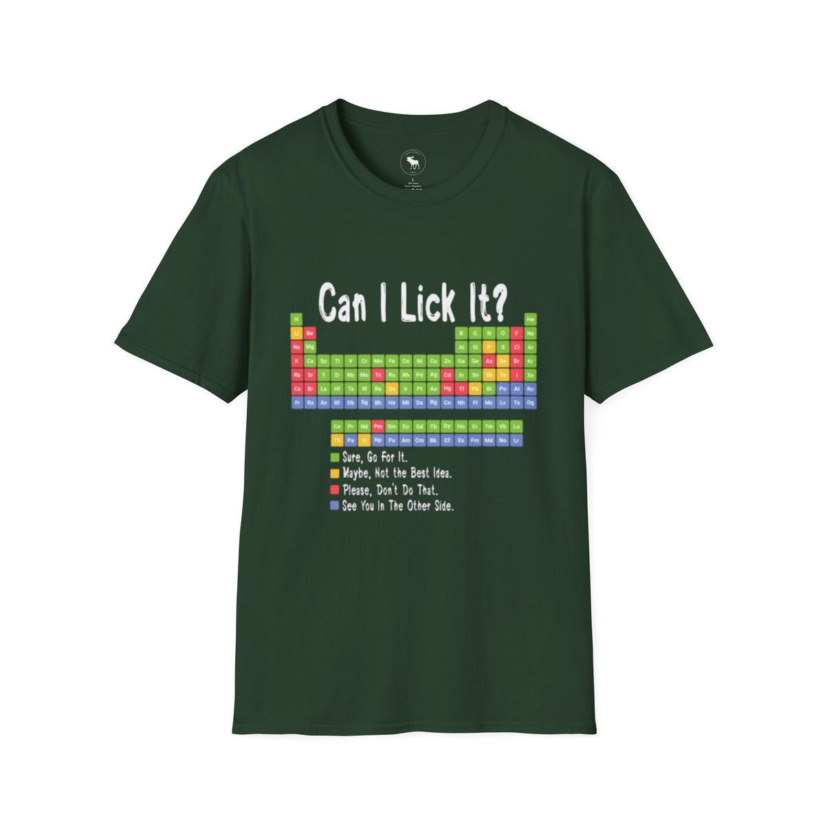 Can I Lick It? Chemistry Periodic Table T-Shirt