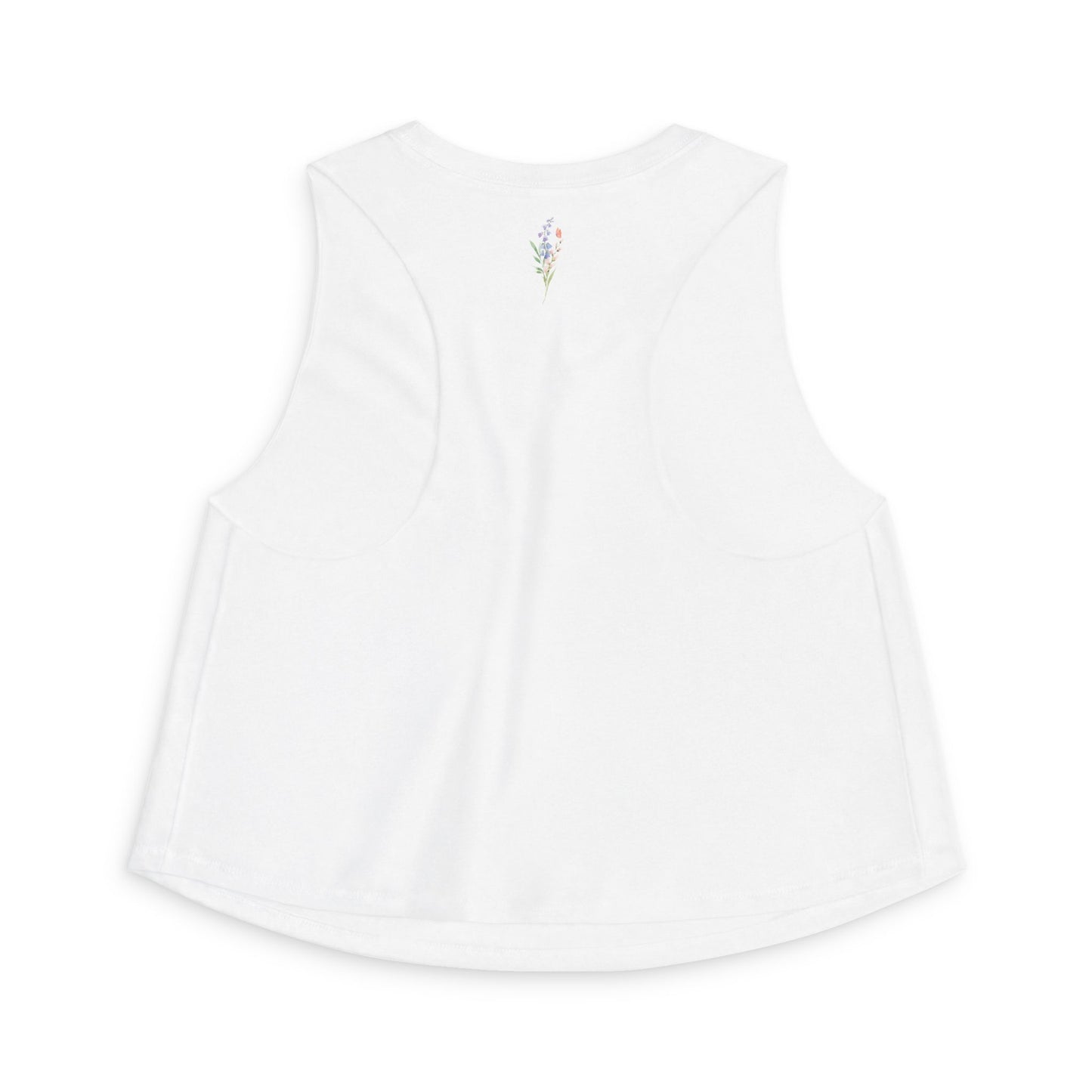 Floral Watercolor Butterfly Crop Top — Women’s Spring Garden Tank