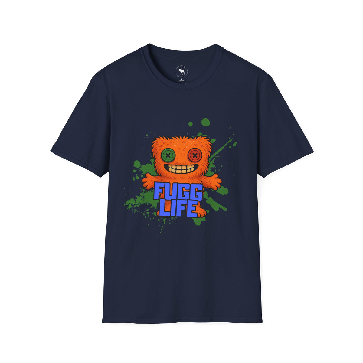 Funny Orange Monster T-Shirt – 'Fugg Life' Graphic Tee