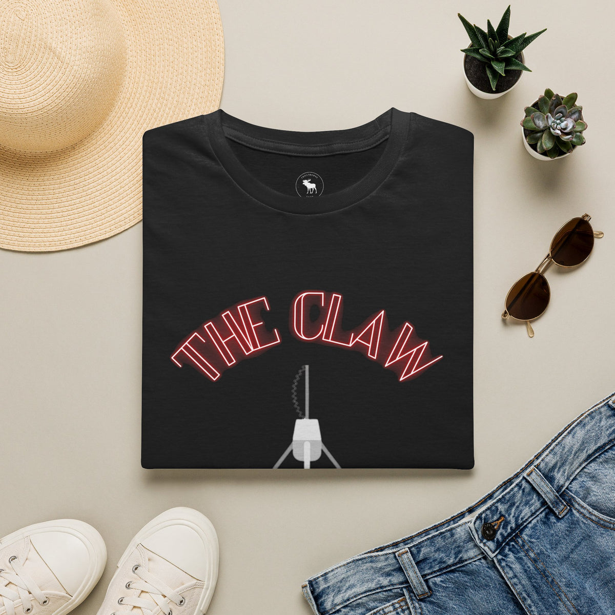 The Claw T‑Shirt — Retro Arcade Toy Claw Machine Tee