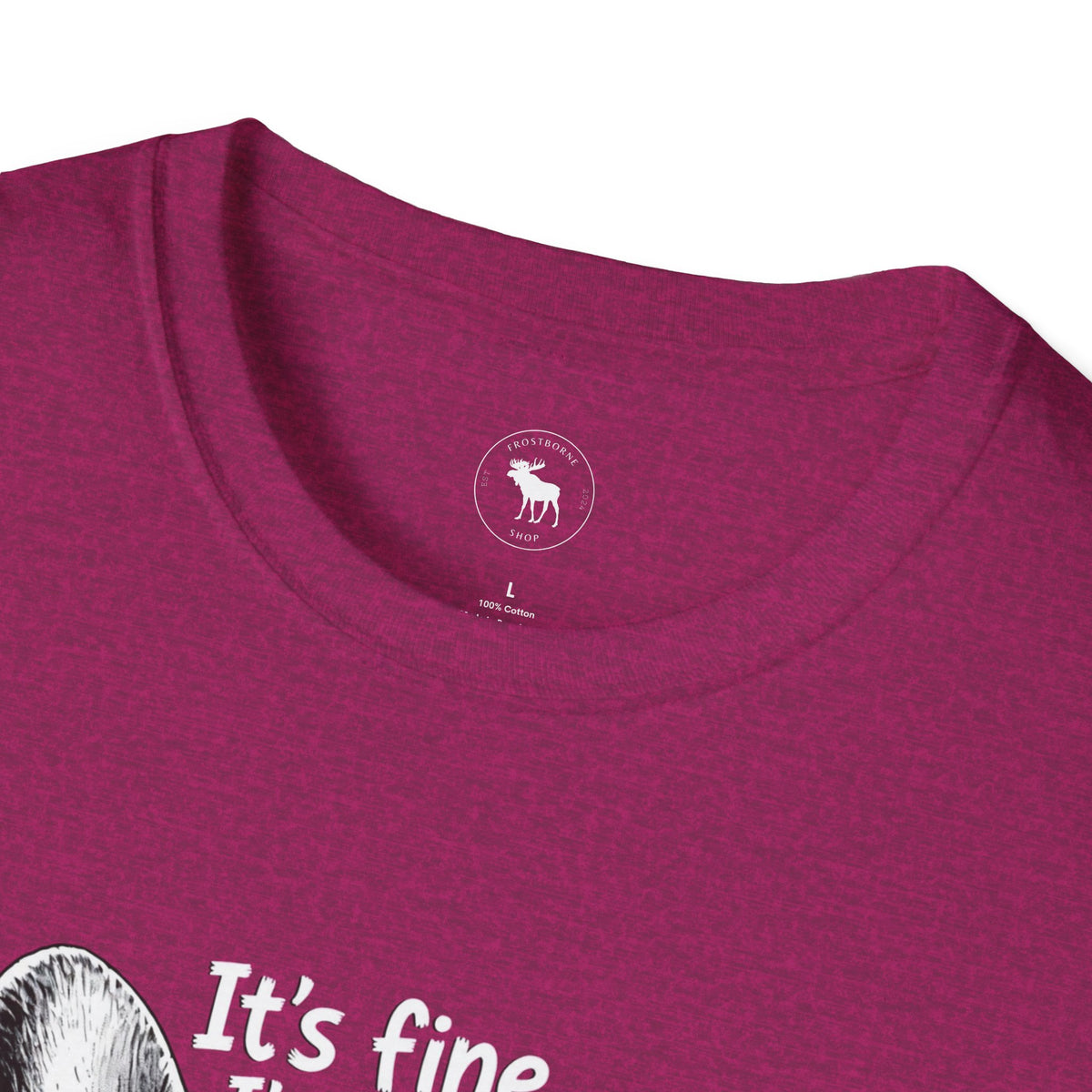 Funny Cat “It’s Fine, I’m Fine” Graphic T-Shirt