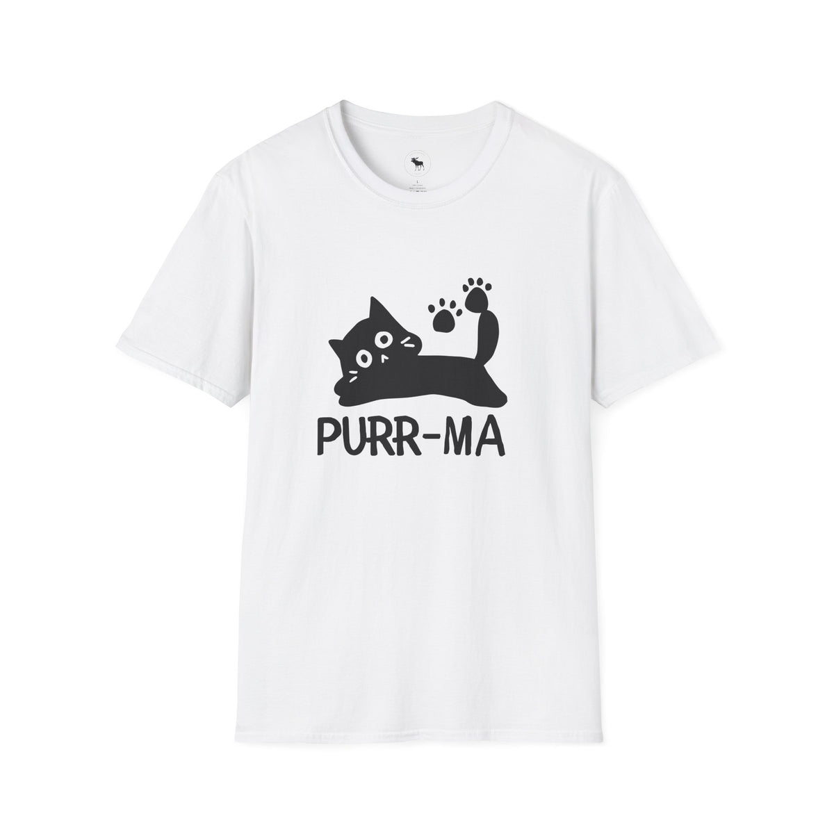 Purr-ma Cat T-Shirt — Cute Paw Print Kitty Tee for Cat Lover grandma