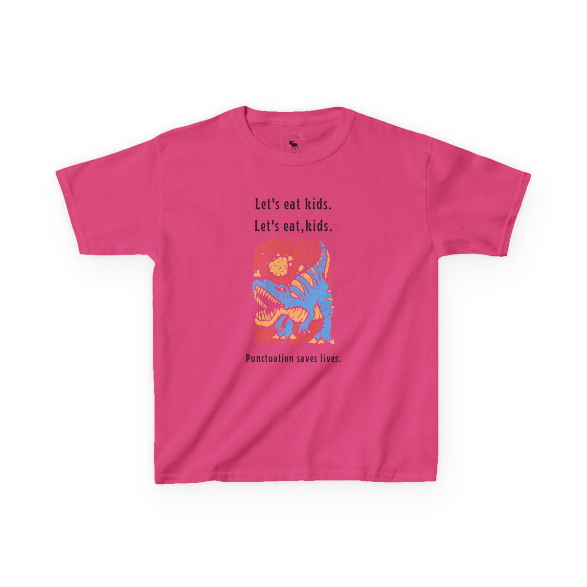 Kids Tee — "Let's eat kids. Let's eat, kids." Punctuation Saves Lives Graphic