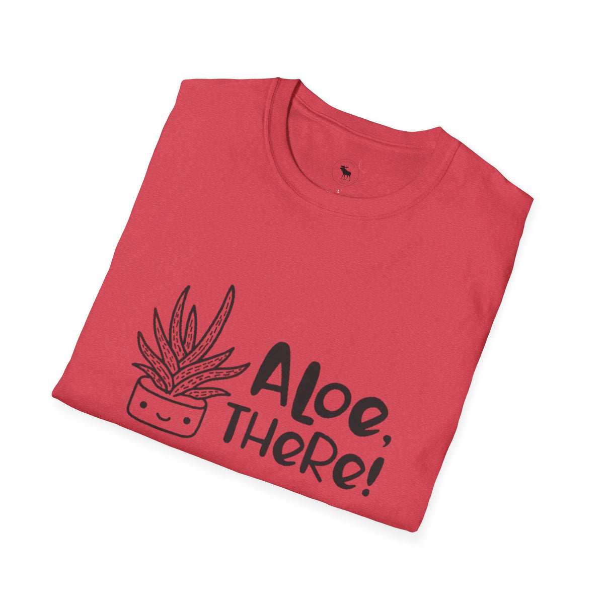 Aloe There! Unisex Softstyle T-Shirt, Funny Plant Tee, Gift for Plant Lovers, Casual Wear, Cute Eco-Friendly Apparel, group shirt, matching, for friends 1 of 6