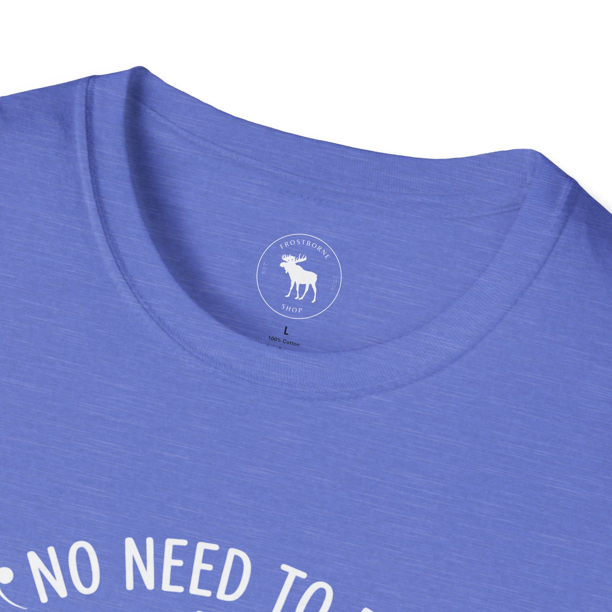 T-Shirt — "No Need to Be an Exclamation Point" Funny Typography Tee