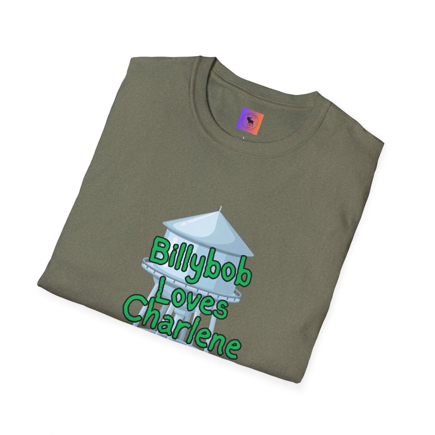 T-Shirt — 'Billybob Loves Charlene' Water Tower Graphic