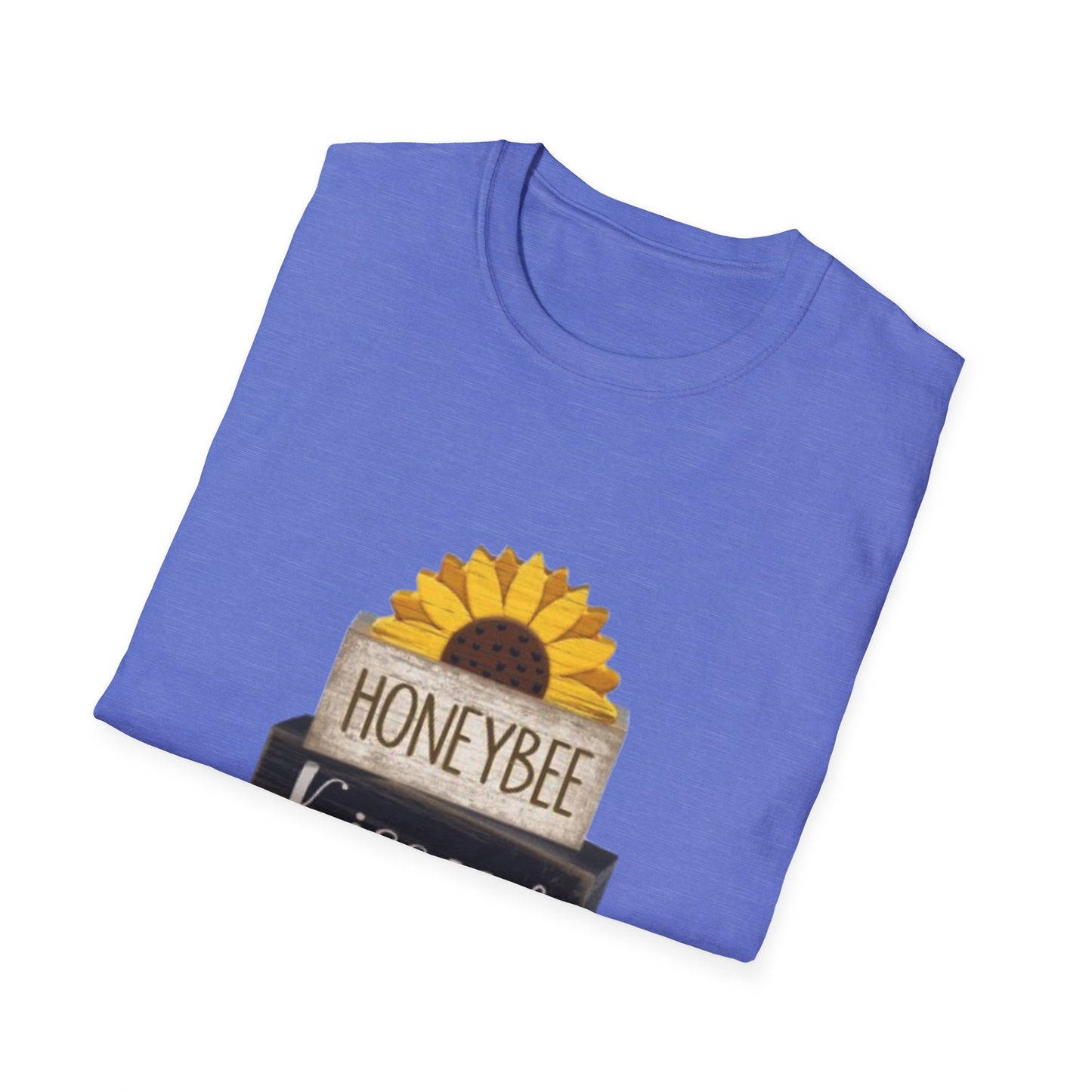 Sunflower & Honeybee T-Shirt — "Honeybee Kisses & Sunflower Wishes" Farmhouse Tee