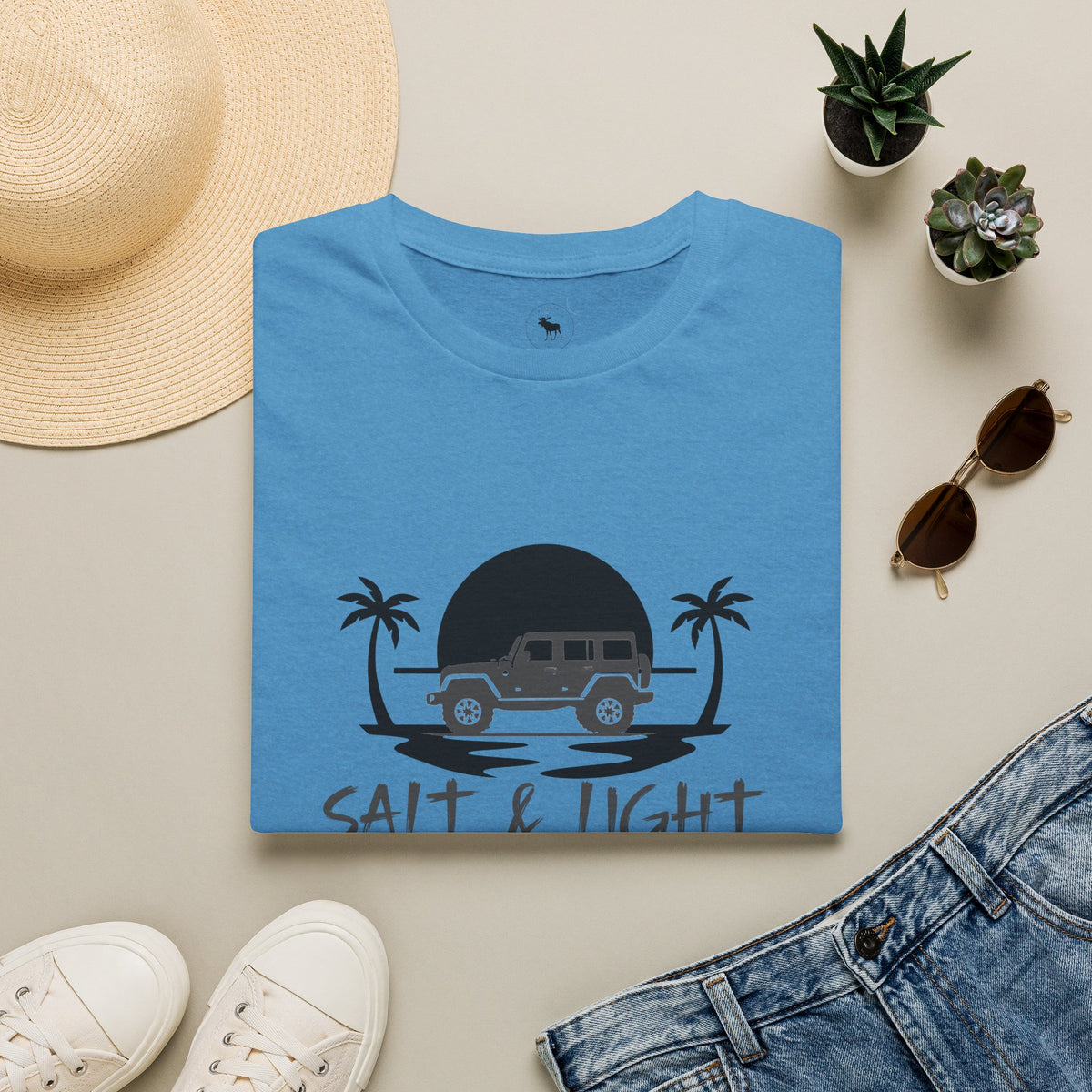 Beach 4x4 T-Shirt — "Salt & Light" Coastal Adventure Tee