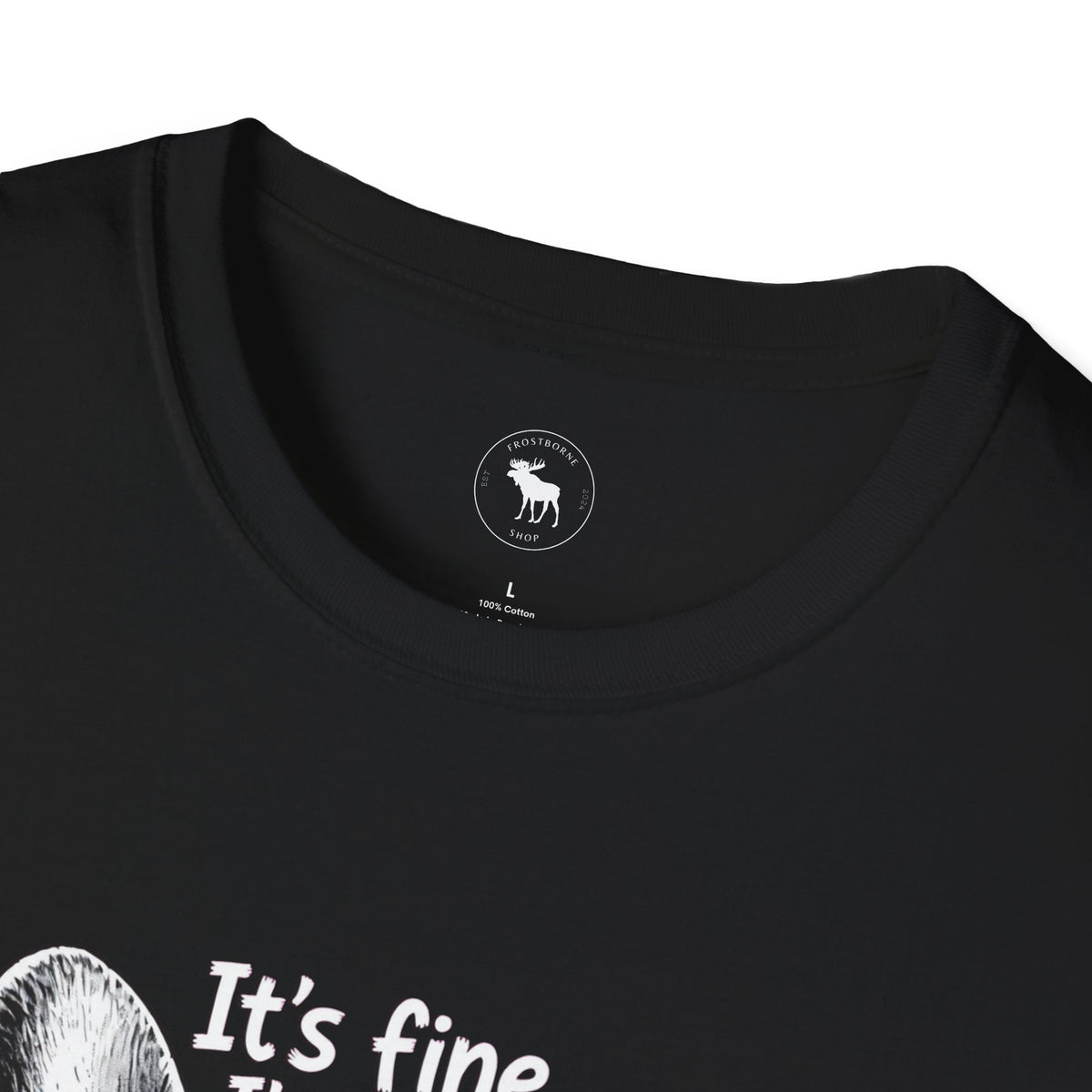 Funny Cat “It’s Fine, I’m Fine” Graphic T-Shirt