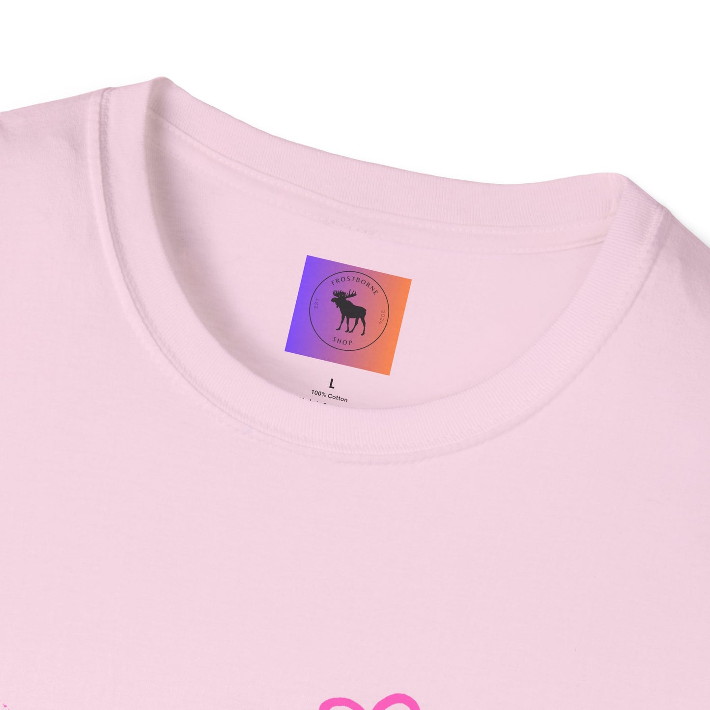 Heart Sketch T-Shirt — Pink Watercolor Hearts Valentine Tee