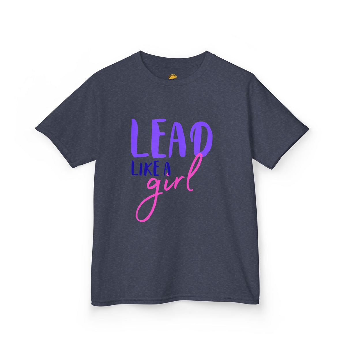 Kids Tee — "Lead Like a Girl" Inspirational Graphic Shirt