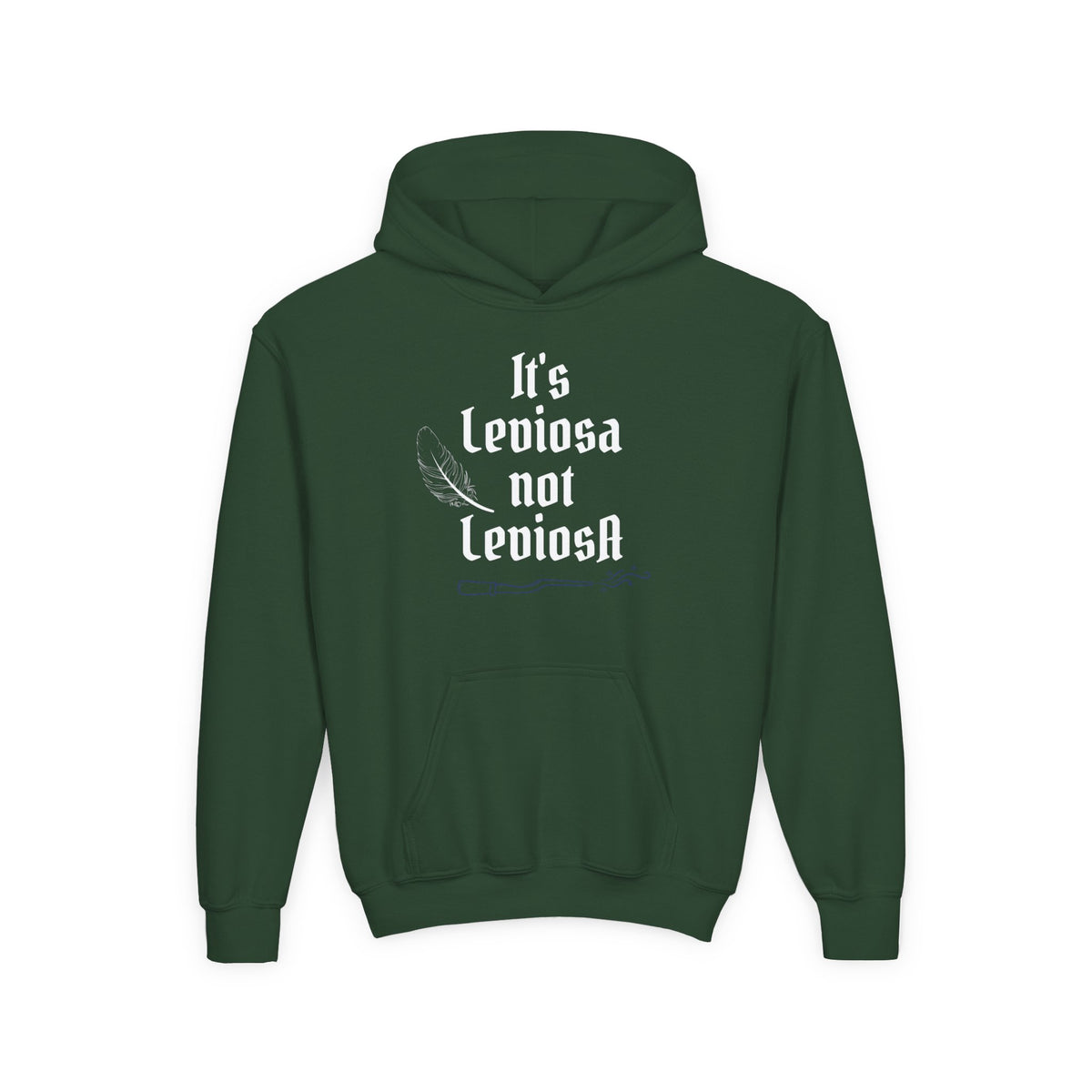Youth Hoodie – "It's Leviosa Not LeviosA" Magical Quote Hooded Sweatshirt