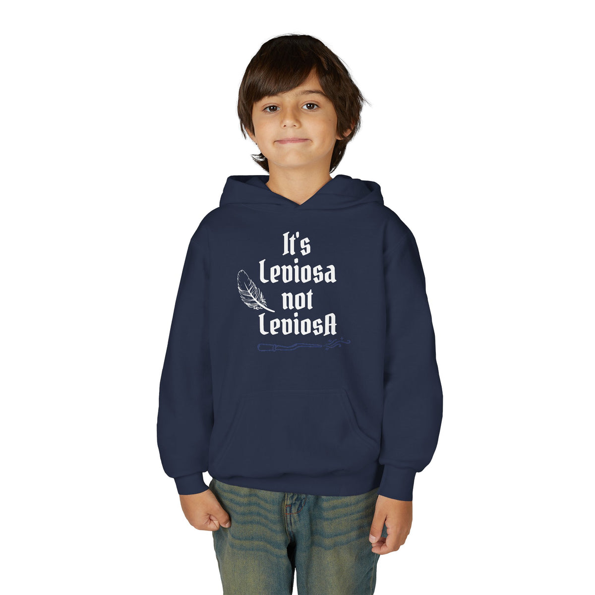 Youth Hoodie – "It's Leviosa Not LeviosA" Magical Quote Hooded Sweatshirt