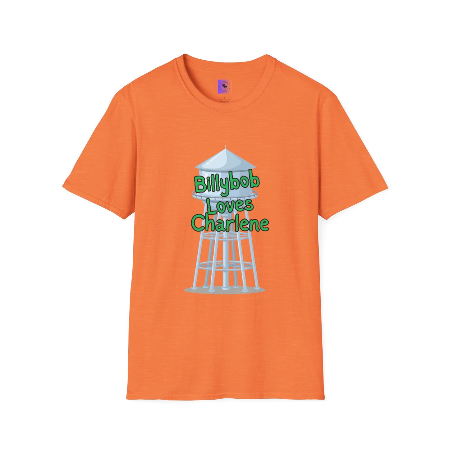 T-Shirt — 'Billybob Loves Charlene' Water Tower Graphic