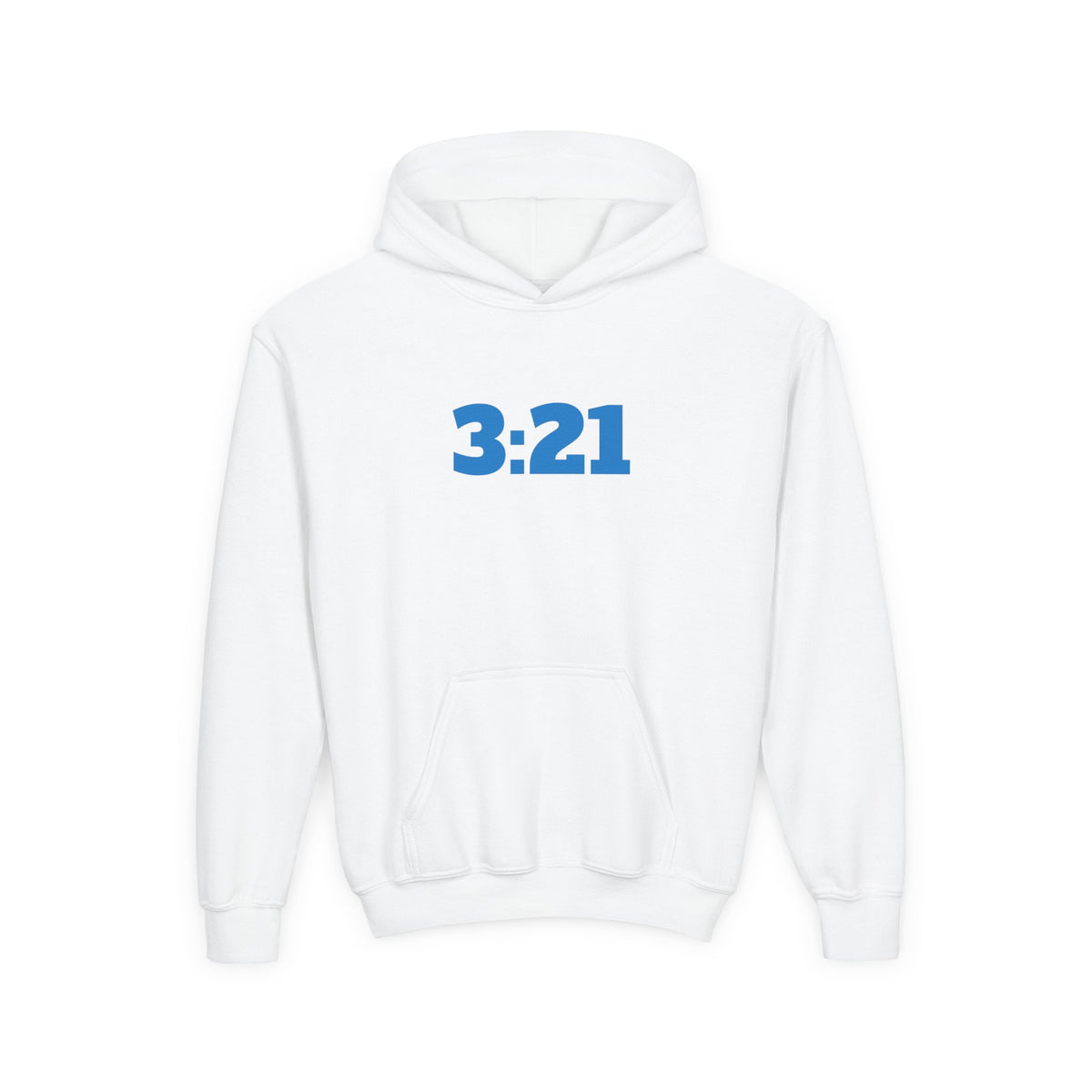 Youth Hoodie — 3:21 DNA Design Kids Pullover with Colorful Double Helix Down Syndrome awareness colors