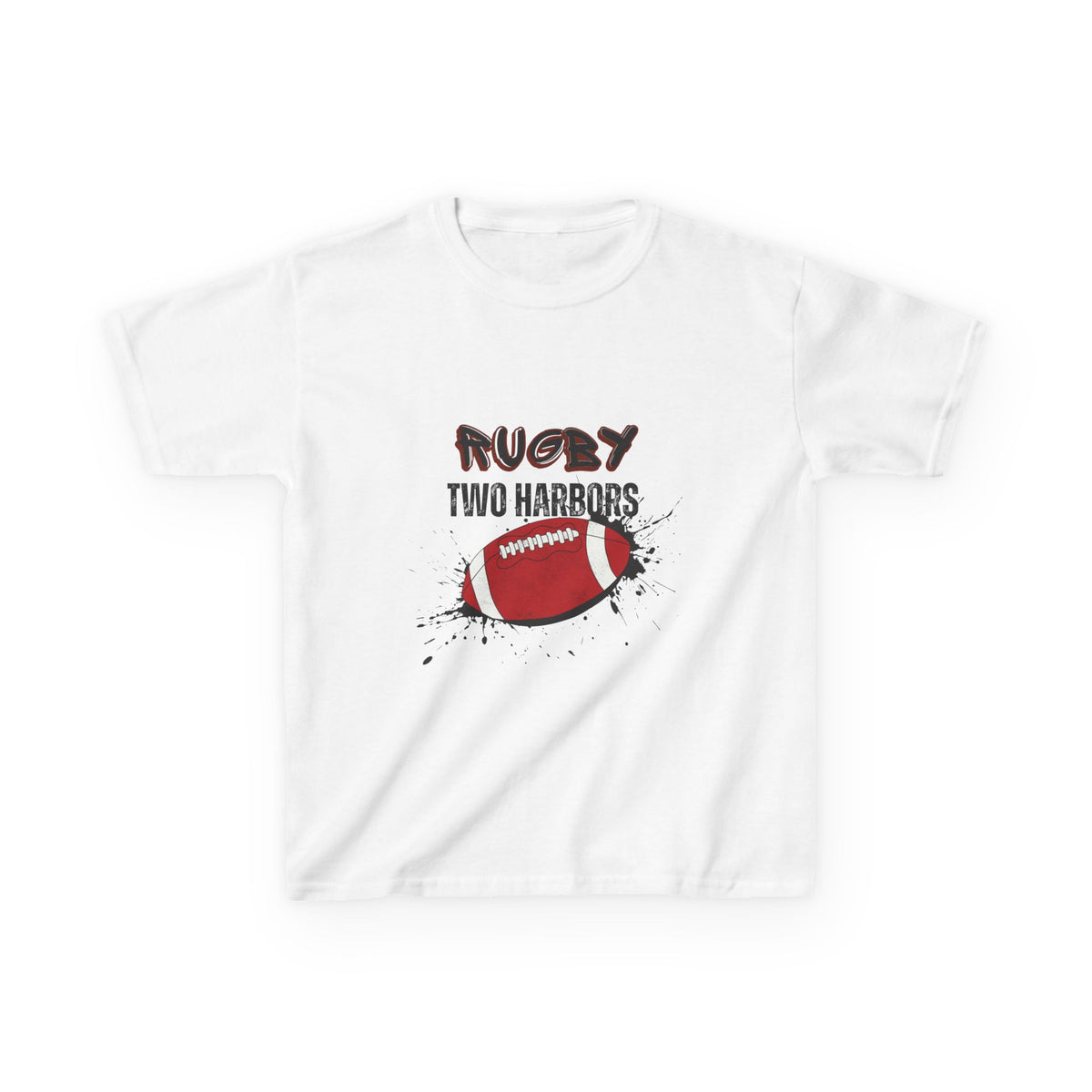 Kids Rugby Two Harbors T‑Shirt — Youth Football Graphic Tee