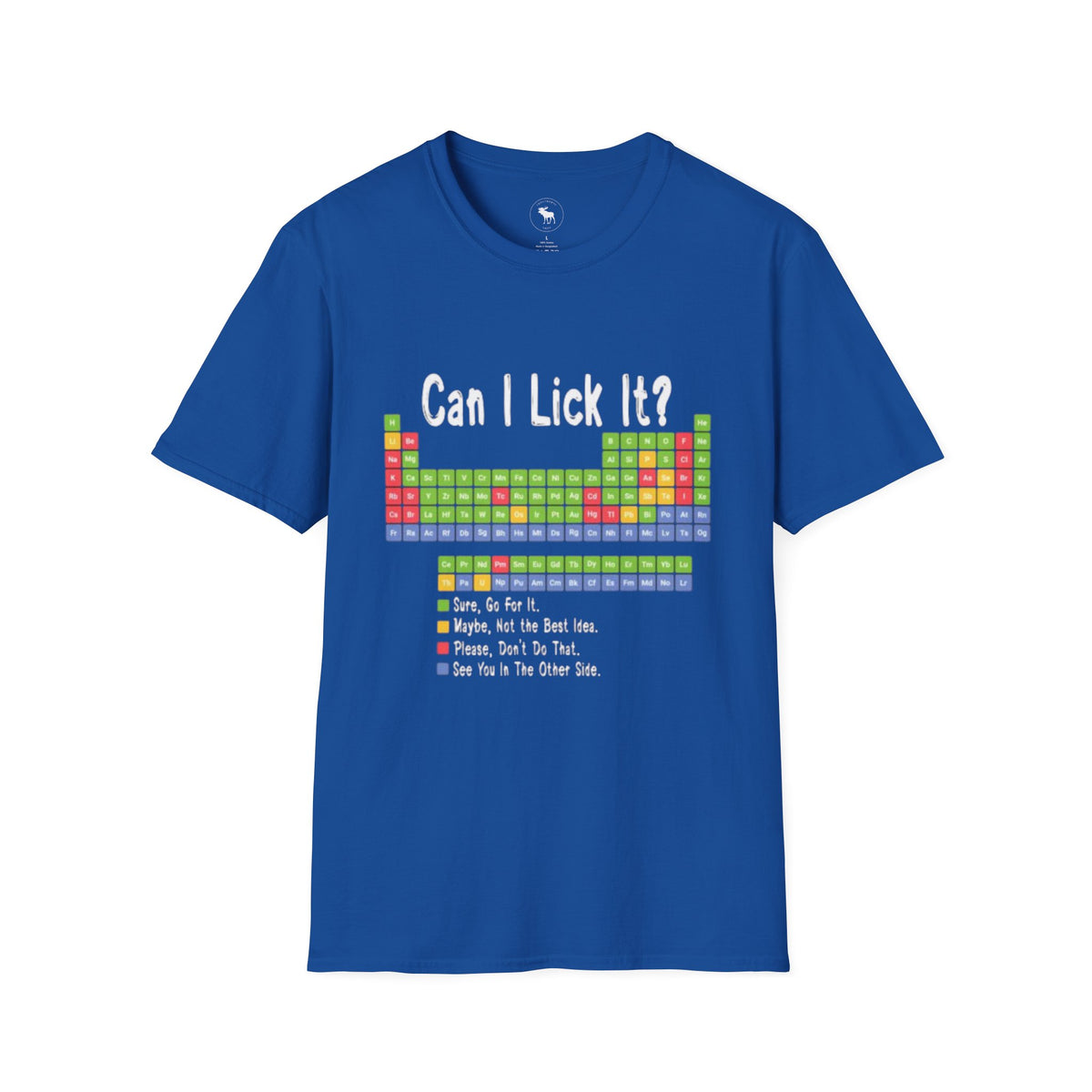 Can I Lick It? Chemistry Periodic Table T-Shirt