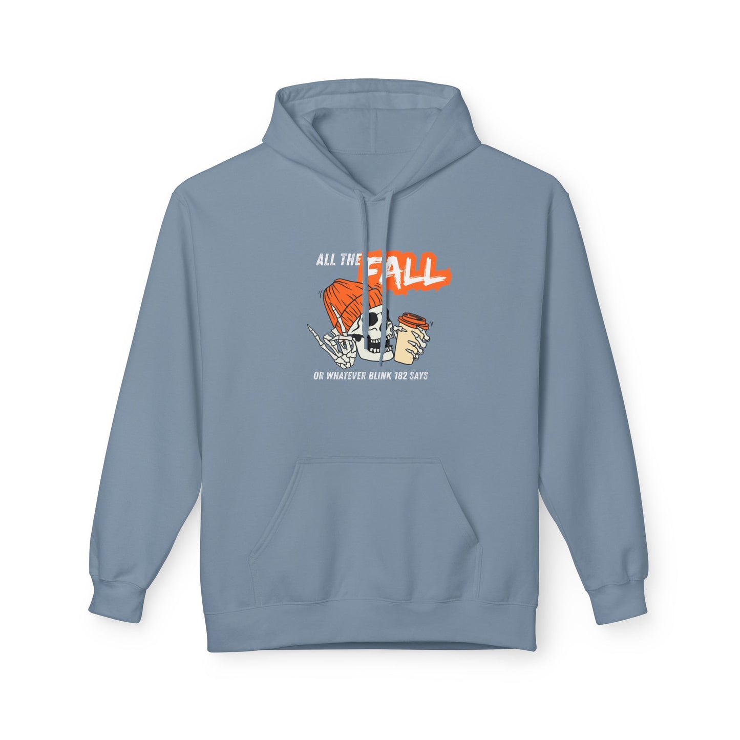 Fall Themed Fleece Hoodie - Cozy Autumn Apparel, Casual Wear, Warm Gift, Seasonal Fashion, Perfect for Bonfires, Thanksgiving