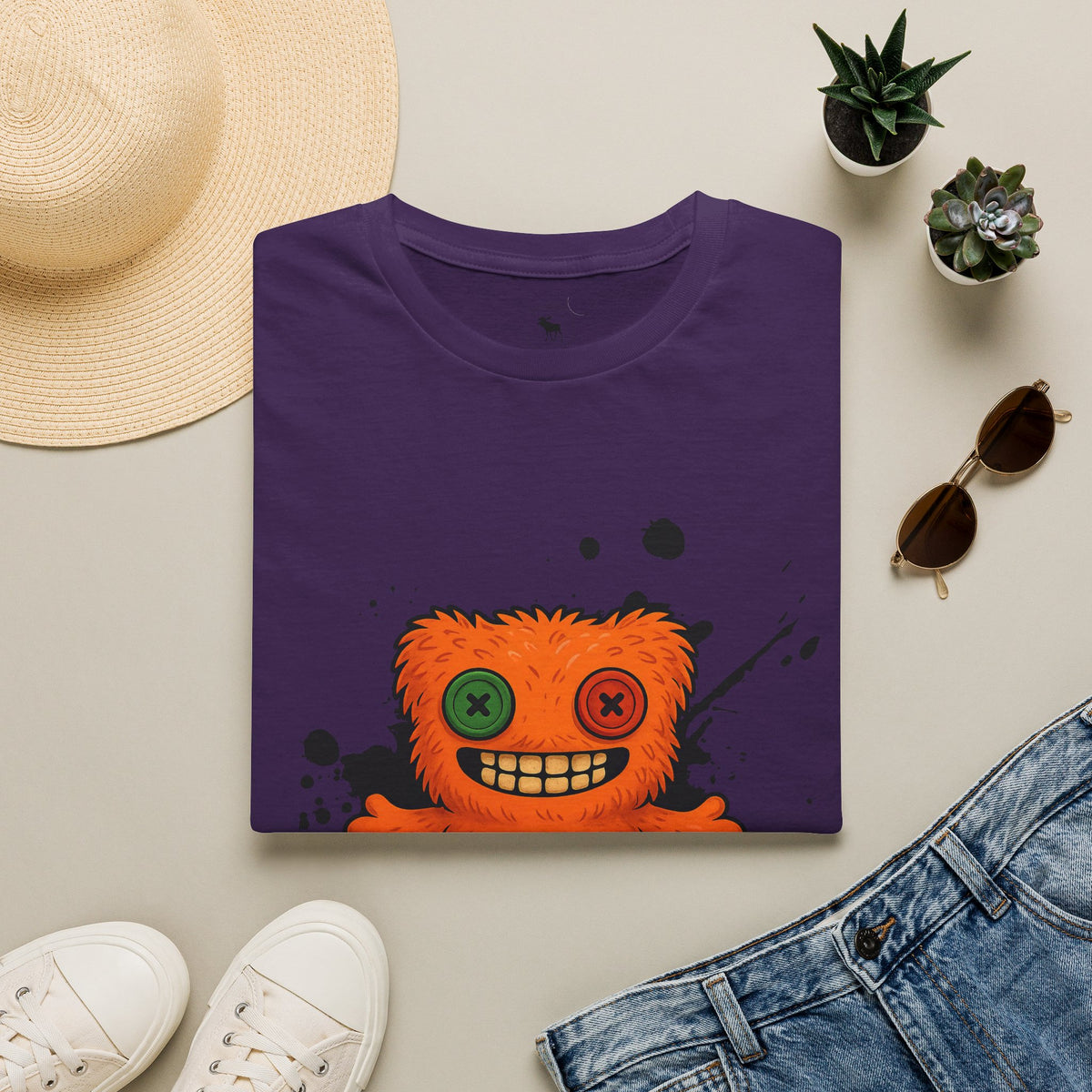 Funny Orange Monster T-Shirt – 'Fugg Life' Graphic Tee