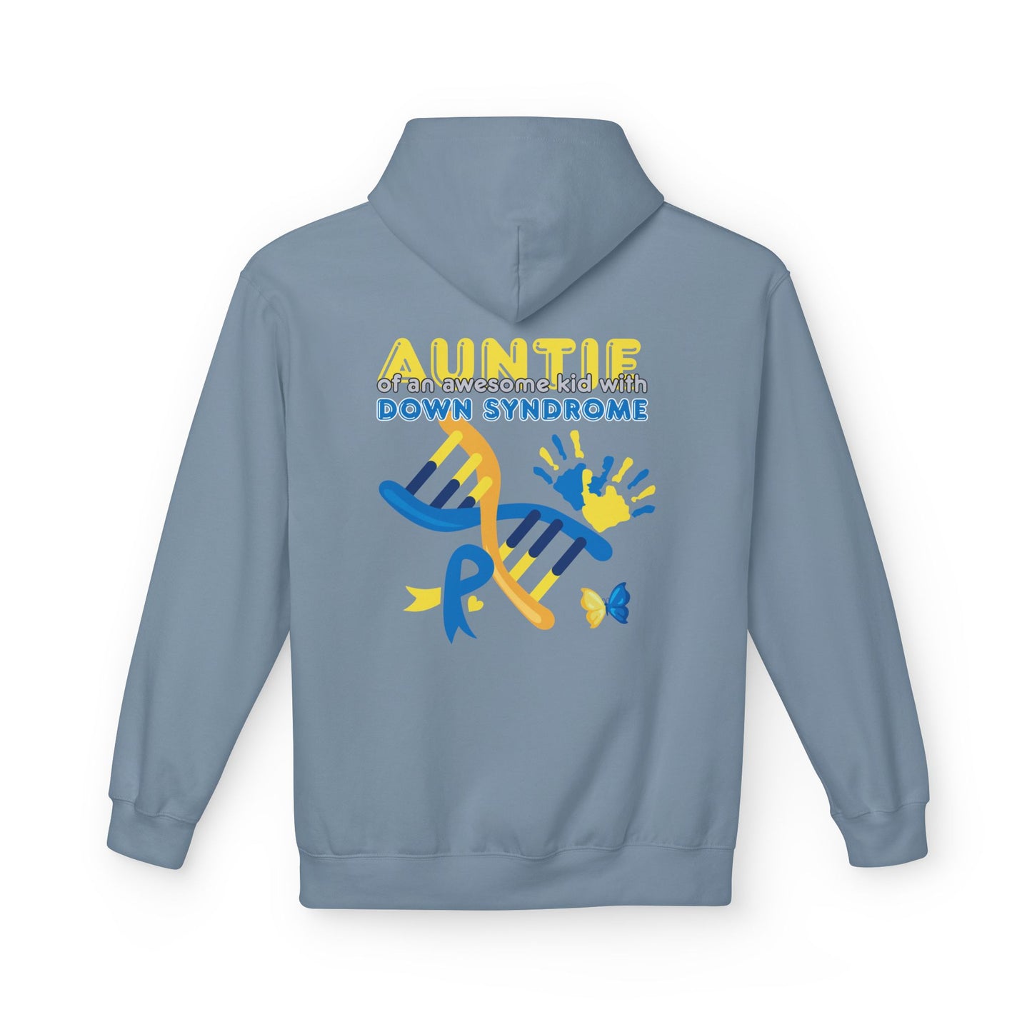 Down Syndrome Aunt Hoodie — "Auntie of the Morning Sun" DNA Ribbon Sweatshirt
