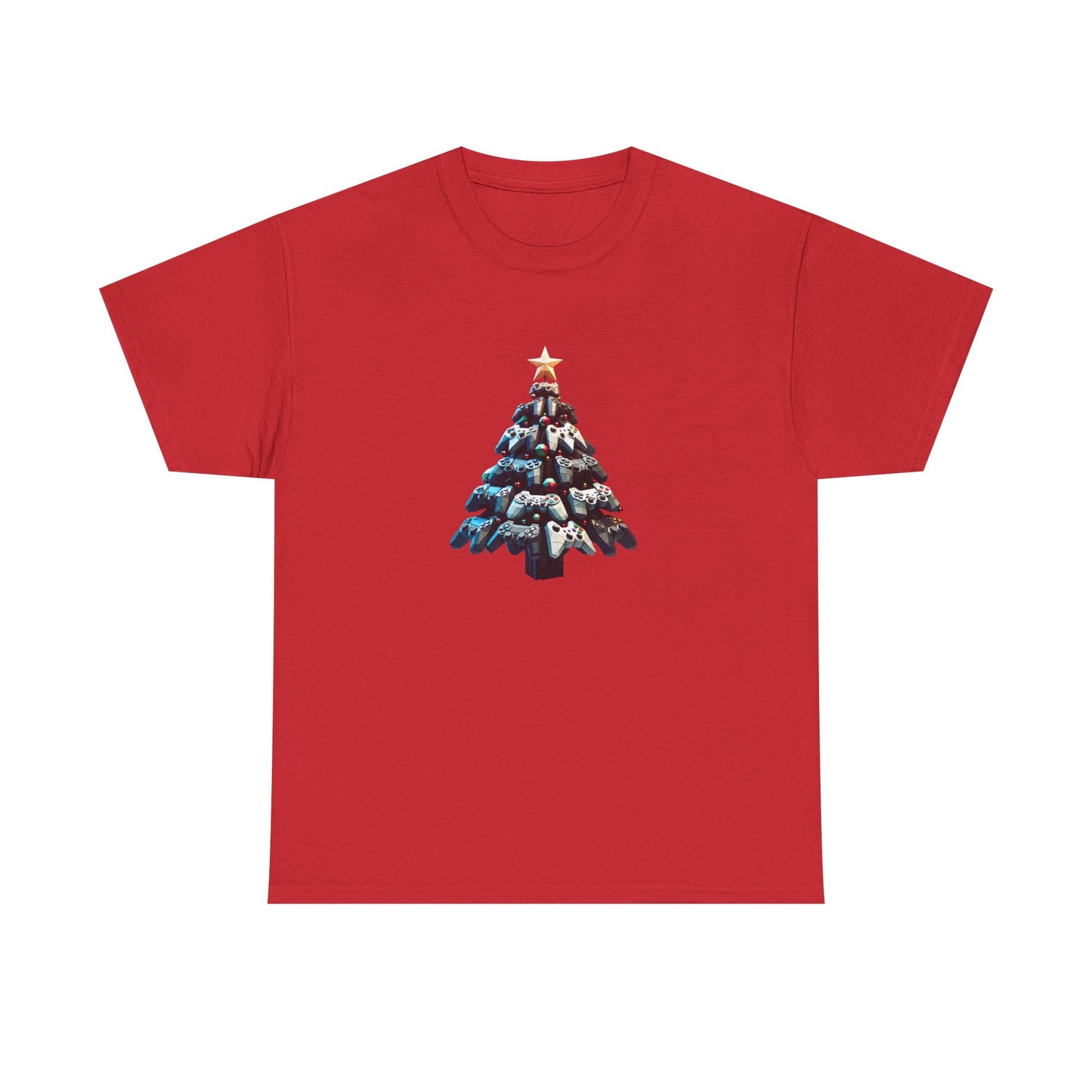 Video Game Console Christmas Tree Unisex Tee, Gaming Holiday Shirt, Gamer Gift, Retro Gamer Shirt, Gaming Console Tee, Christmas Tee