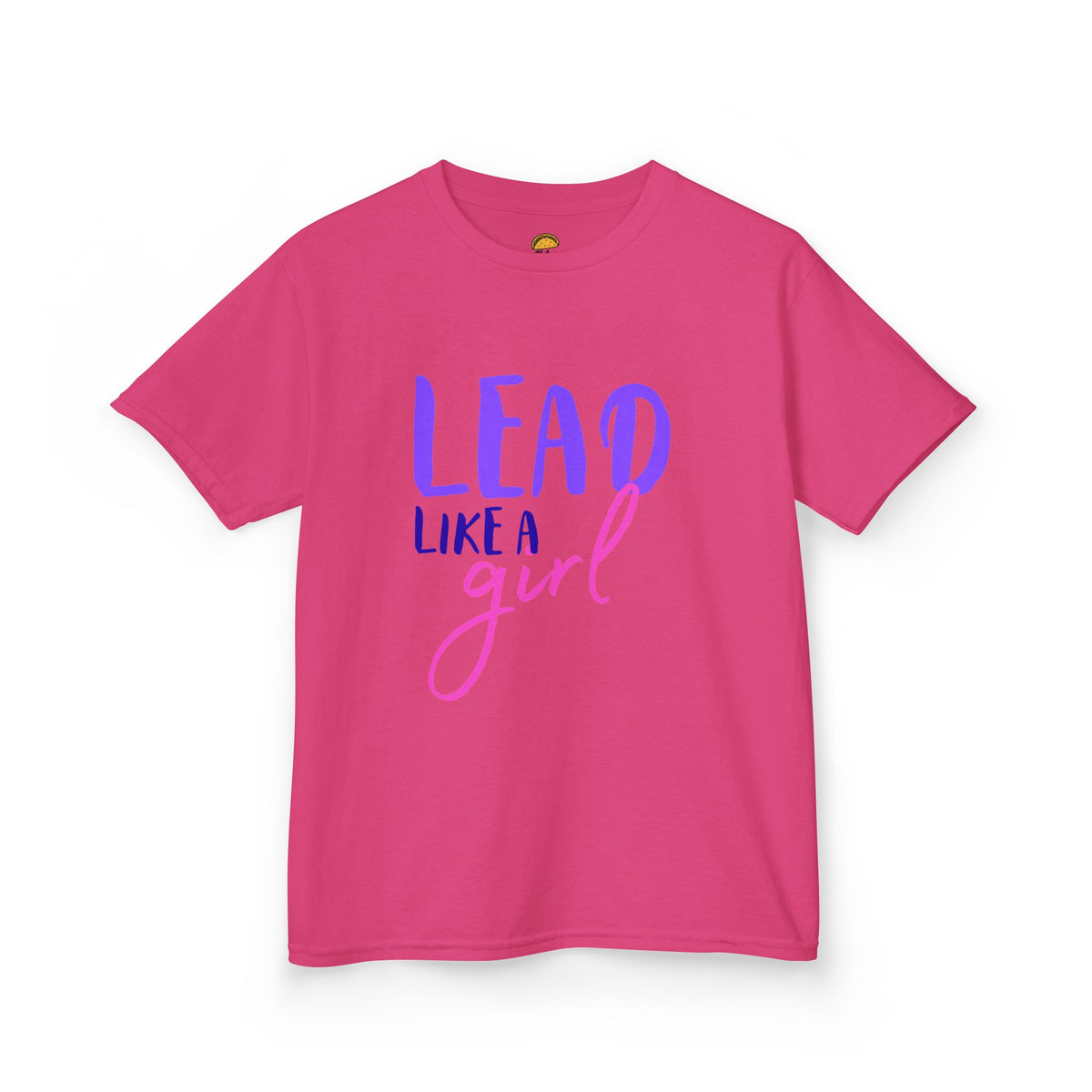 Kids Tee — "Lead Like a Girl" Inspirational Graphic Shirt
