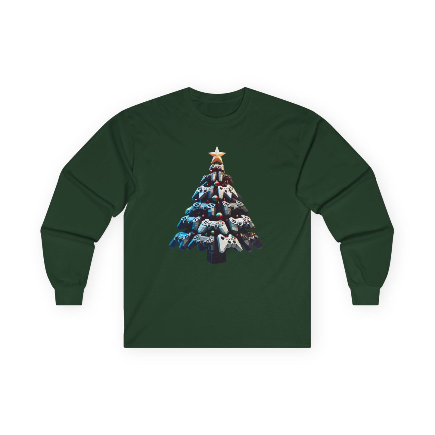 Gamer Christmas Tee, Console Holiday Shirt, Video Game Long Sleeve Top, Unisex Cotton Tee, Gaming Gift Shirt