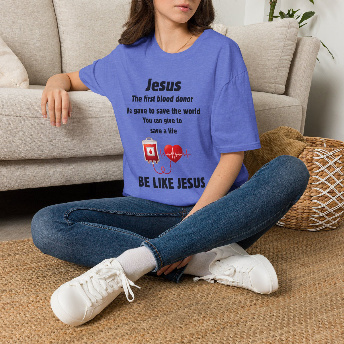 Jesus "Be Like Jesus" Blood Donor T-Shirt