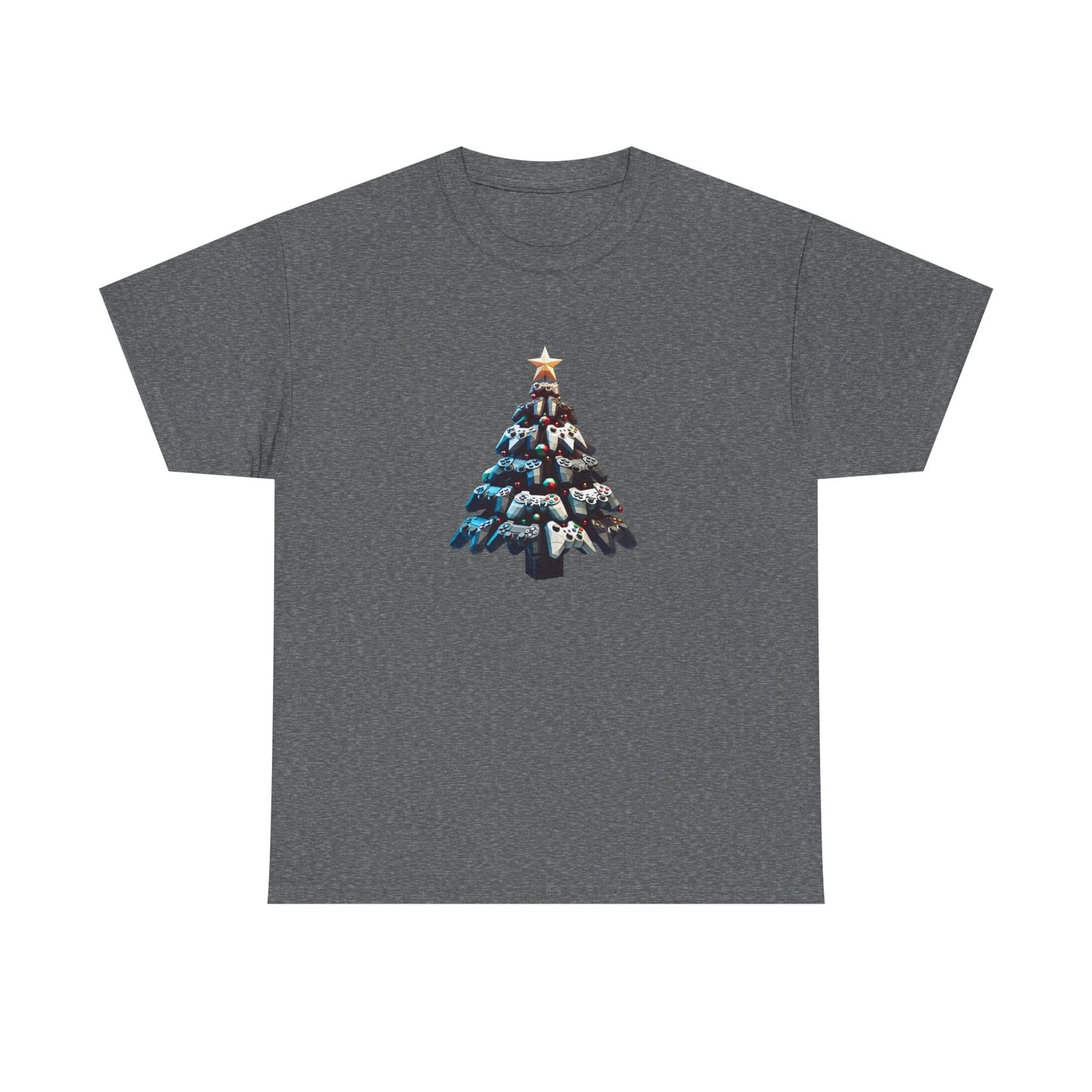 Video Game Console Christmas Tree Unisex Tee, Gaming Holiday Shirt, Gamer Gift, Retro Gamer Shirt, Gaming Console Tee, Christmas Tee