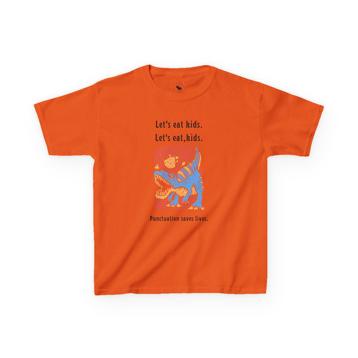 Kids Tee — "Let's eat kids. Let's eat, kids." Punctuation Saves Lives Graphic