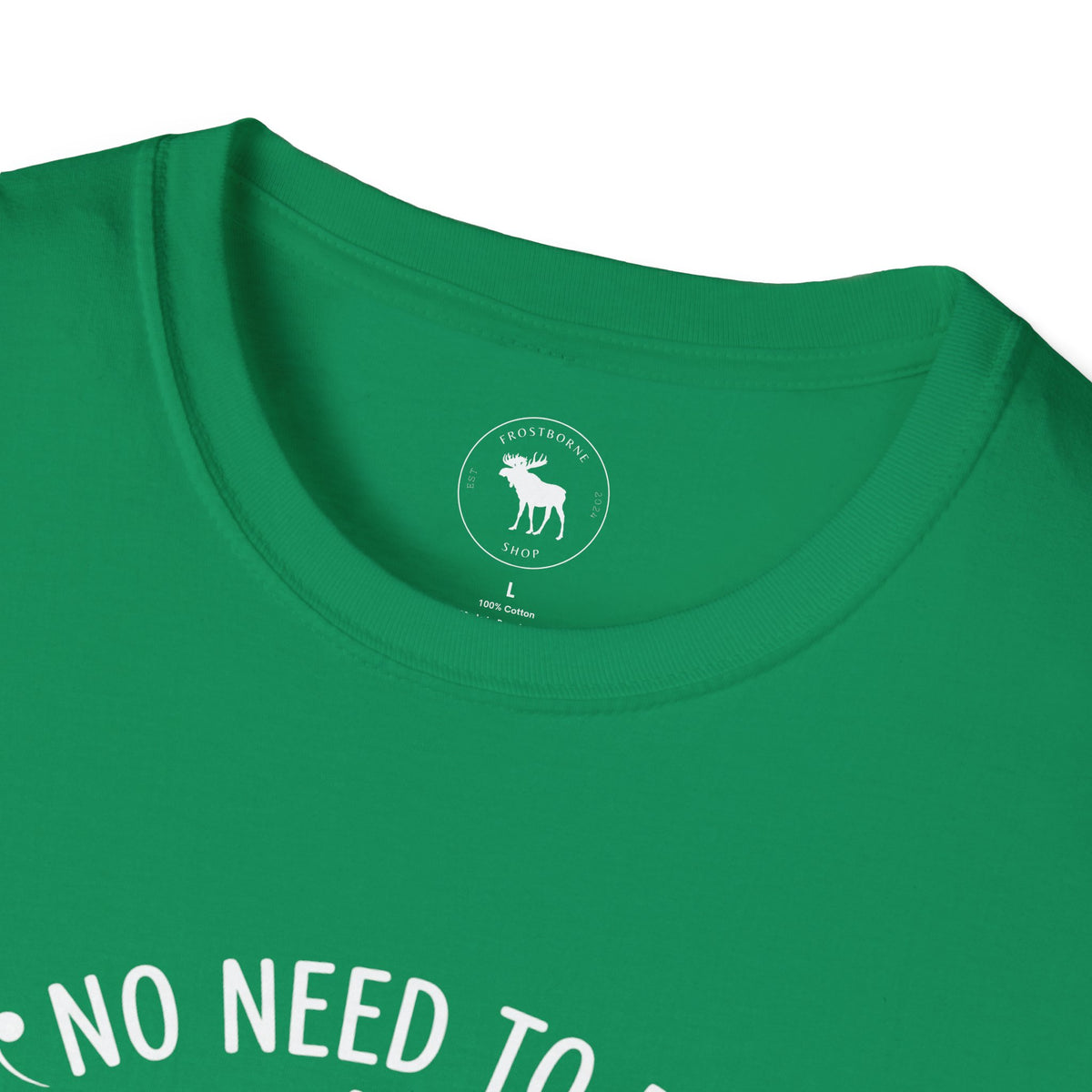 T-Shirt — "No Need to Be an Exclamation Point" Funny Typography Tee