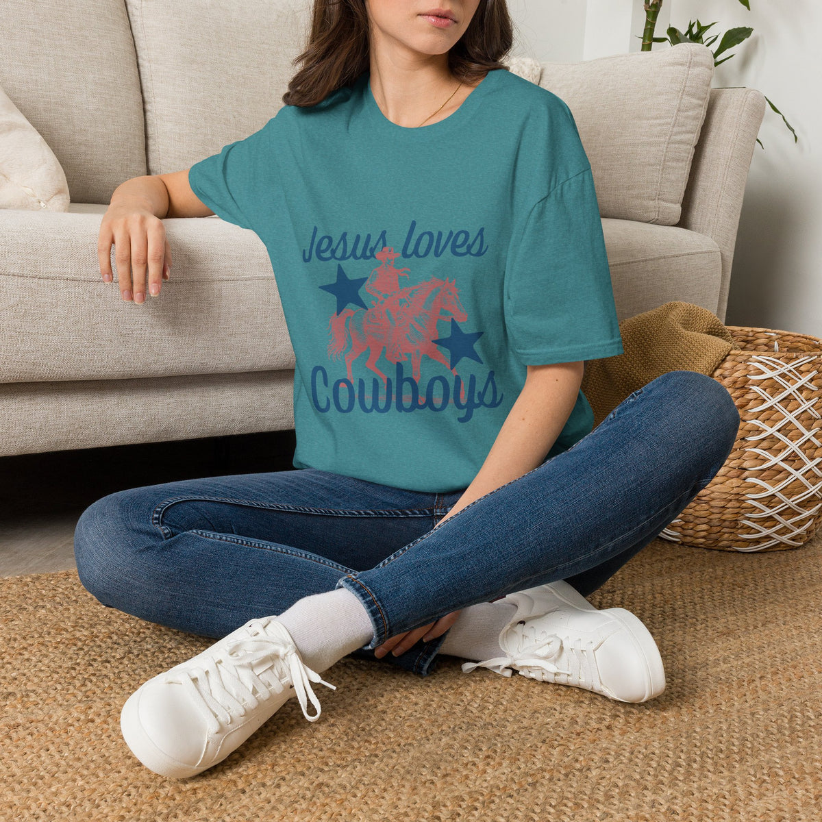 Jesus Loves Cowboys T-Shirt