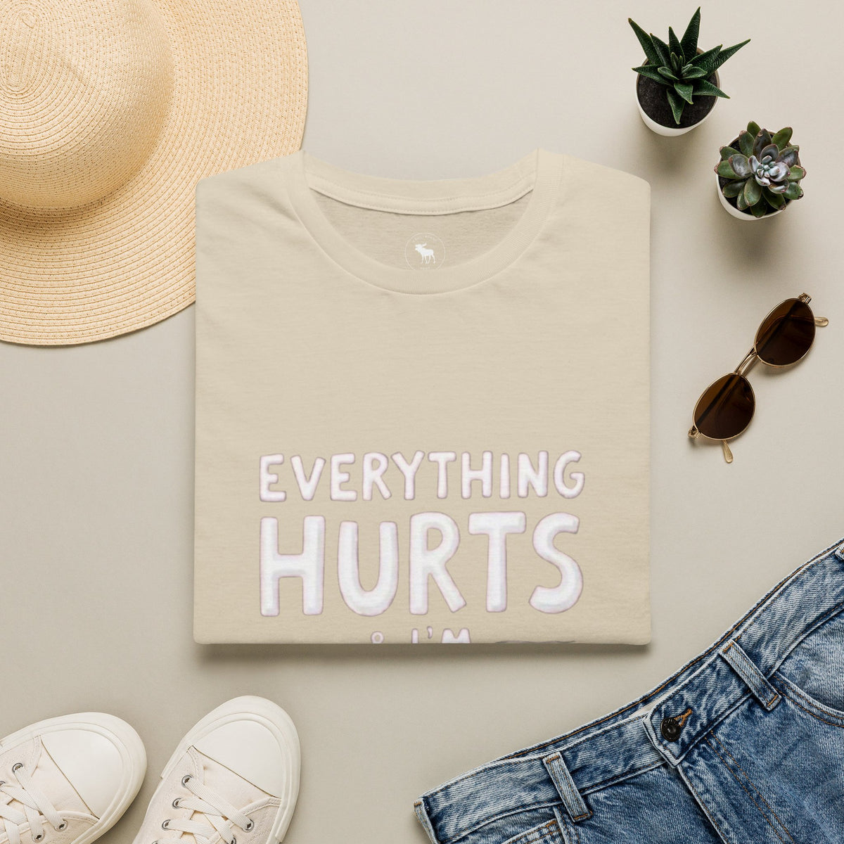 T-Shirt — “Everything Hurts & I’m Tired” Funny Comfort Graphic Tee