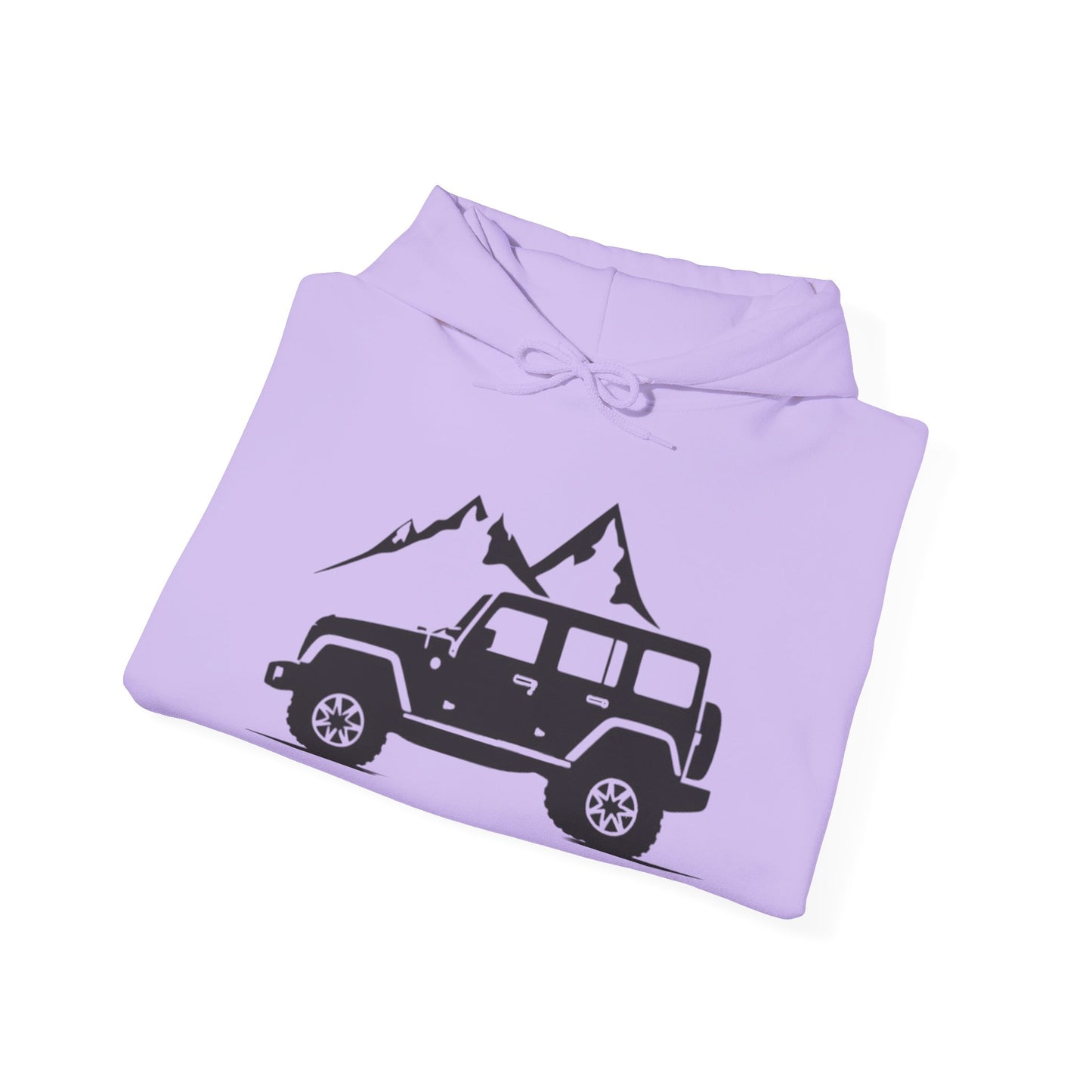 Unisex Heavy Blend™ Hooded Sweatshirt 4x4 mountain, abstract, simple design, minimalist