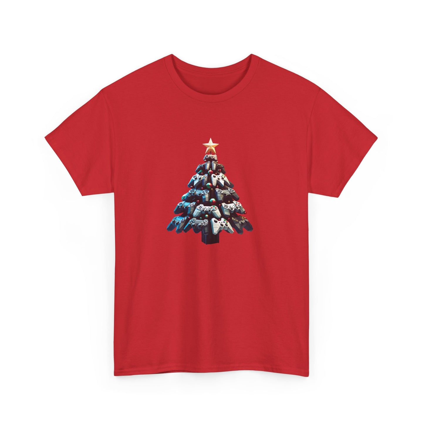 Video Game Console Christmas Tree Unisex Tee, Gaming Holiday Shirt, Gamer Gift, Retro Gamer Shirt, Gaming Console Tee, Christmas Tee