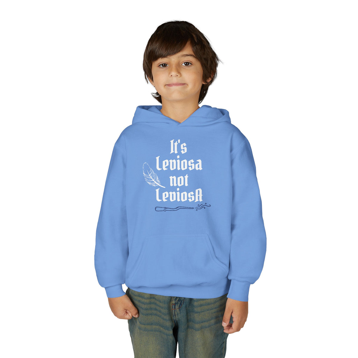 Youth Hoodie – "It's Leviosa Not LeviosA" Magical Quote Hooded Sweatshirt