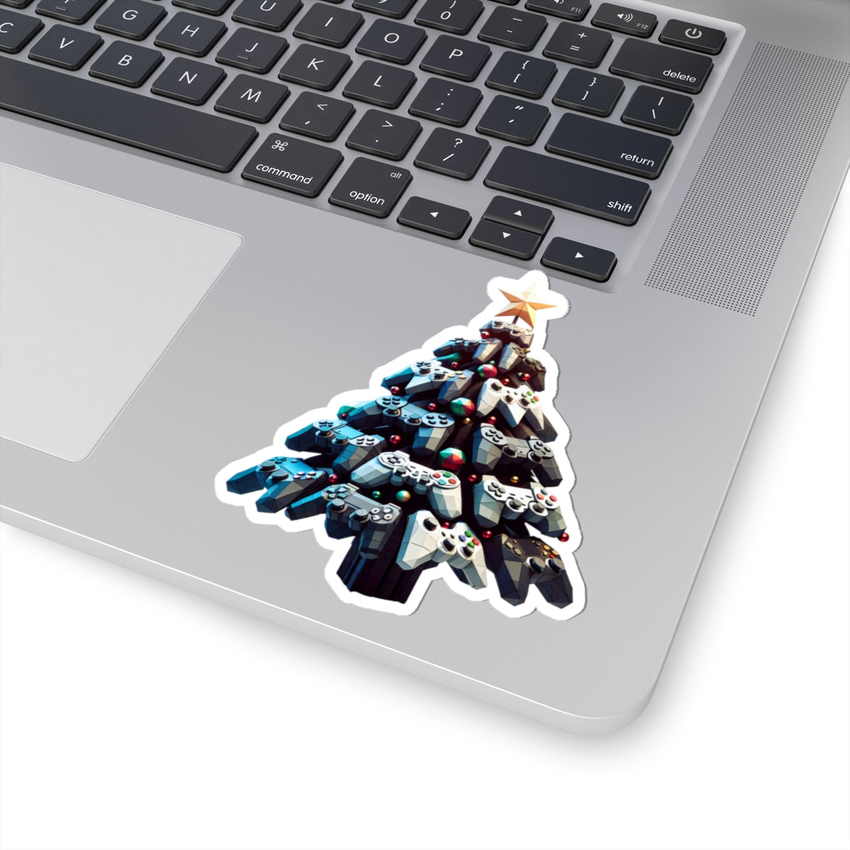 console controller Christmas tree Kiss-Cut Stickers