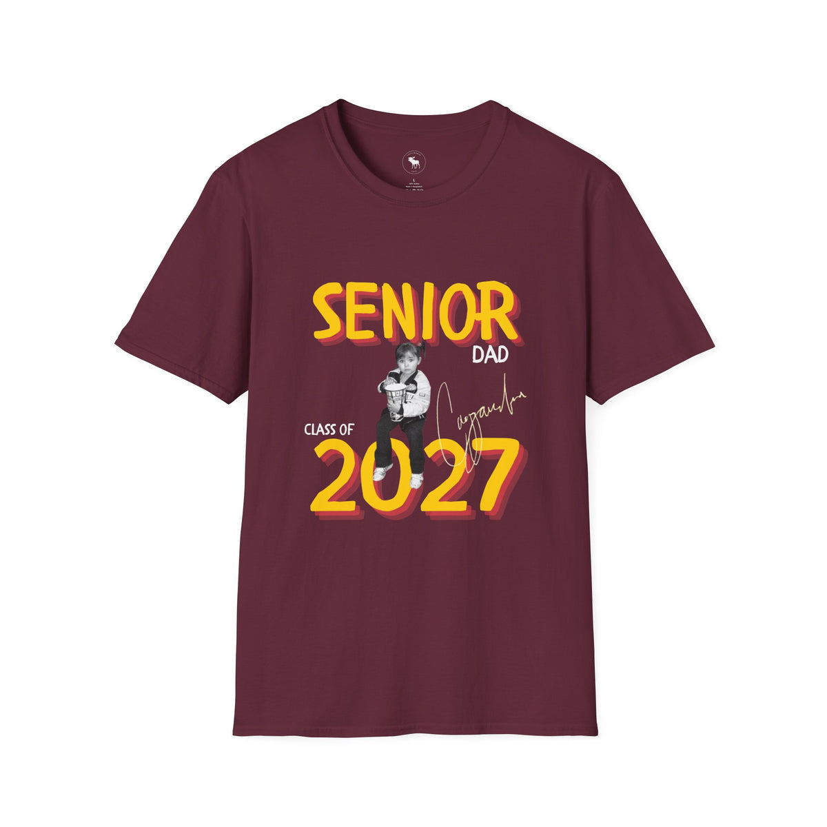 Dad of Senior 2027 T-Shirt — Retro Bold Graduation Tee