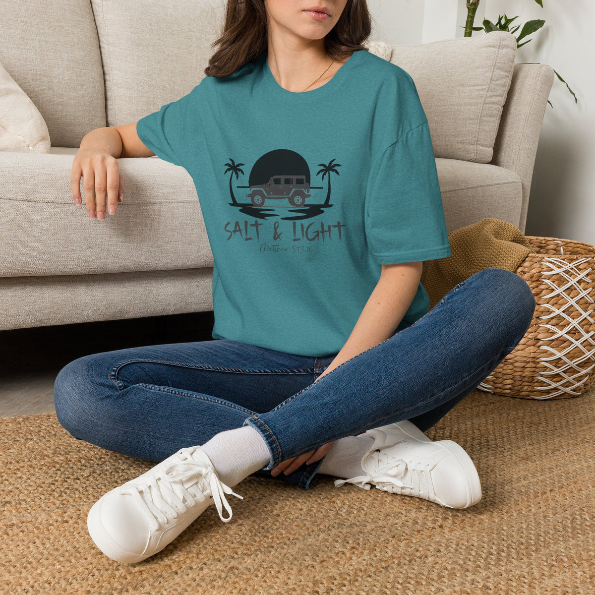 Beach 4x4 T-Shirt — "Salt & Light" Coastal Adventure Tee