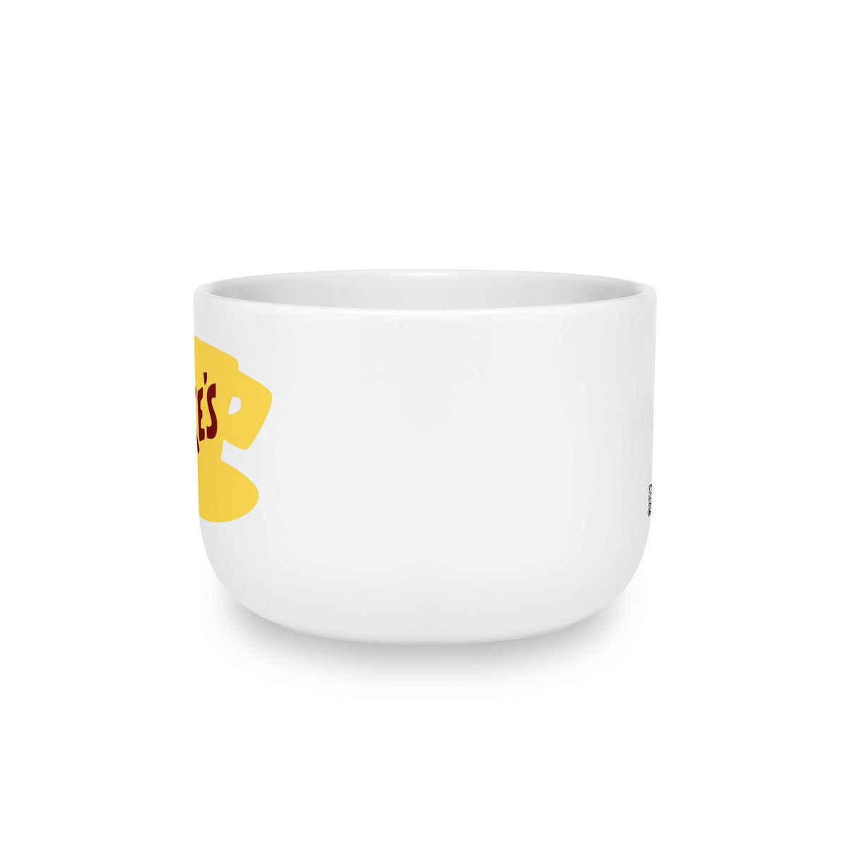 25oz Ceramic Latte Mug — 'Luke's Diner' Yellow Coffee Cup Design