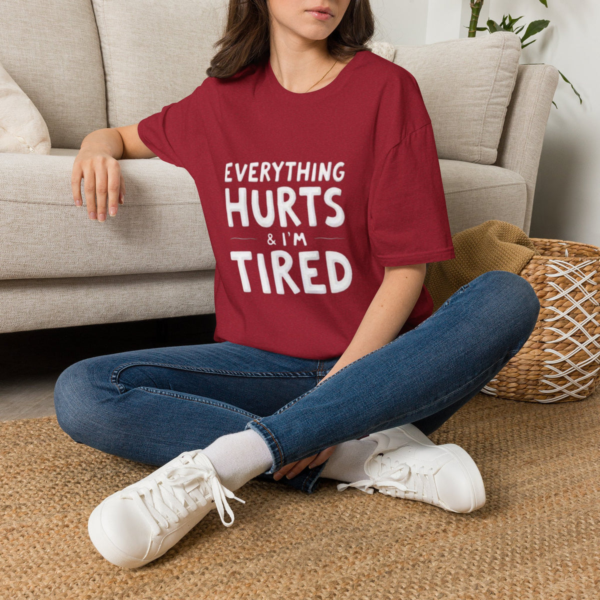 T-Shirt — “Everything Hurts & I’m Tired” Funny Comfort Graphic Tee