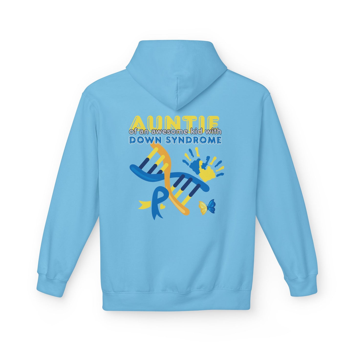 Down Syndrome Aunt Hoodie — "Auntie of the Morning Sun" DNA Ribbon Sweatshirt