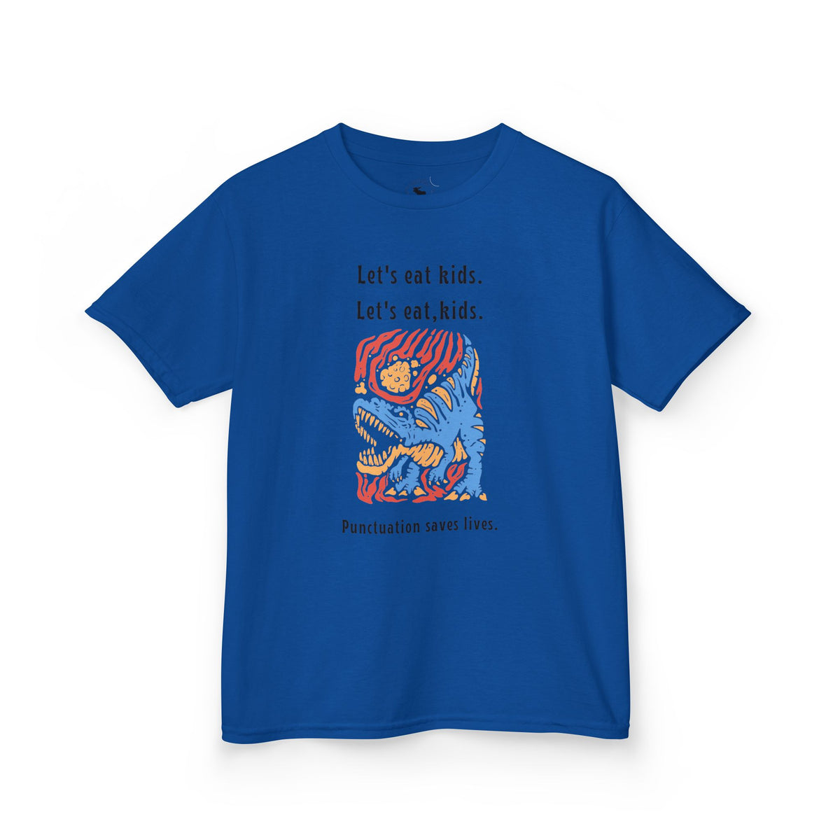 Kids Tee — "Let's eat kids. Let's eat, kids." Punctuation Saves Lives Graphic