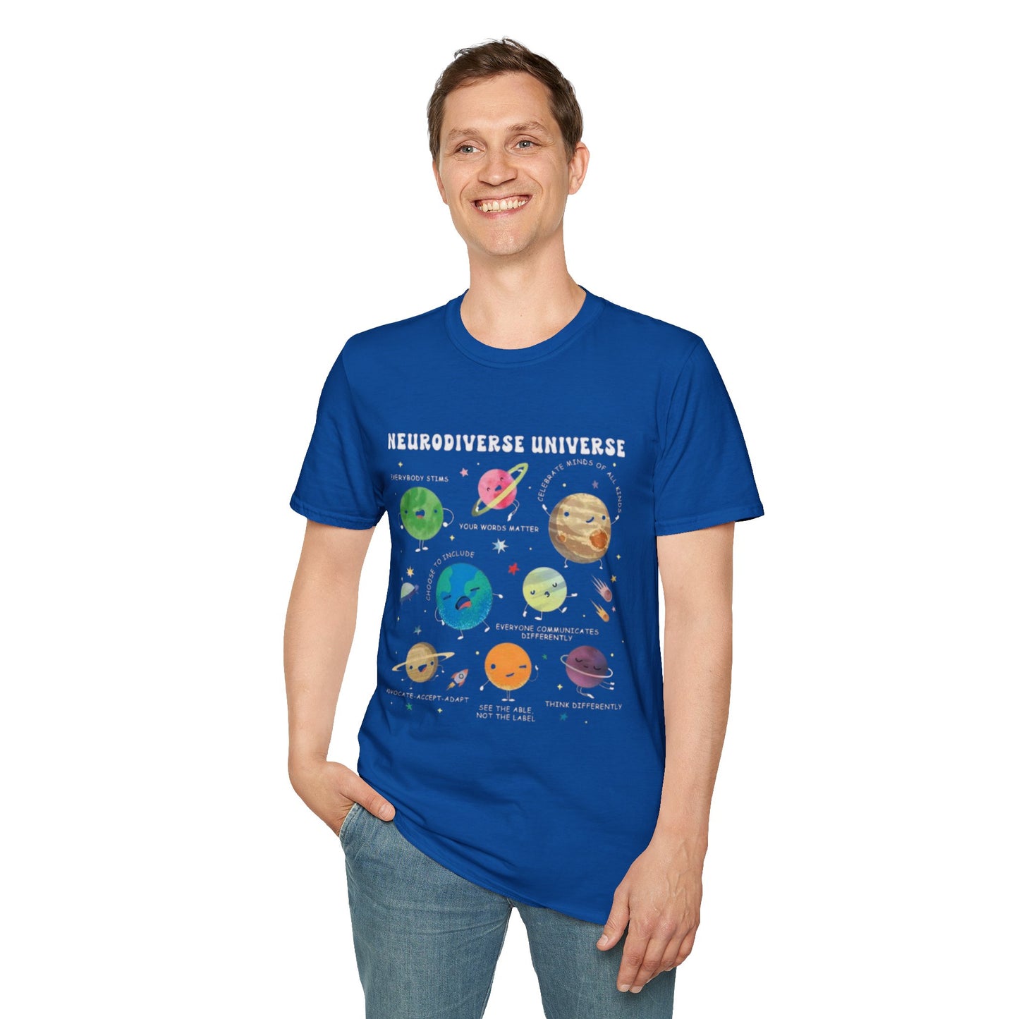 Neurodiverse Universe T-Shirt | Cosmos Graphic Tee, Unisex Space Shirt, Educational Gift, Science Lover Apparel, Unique Gift Idea