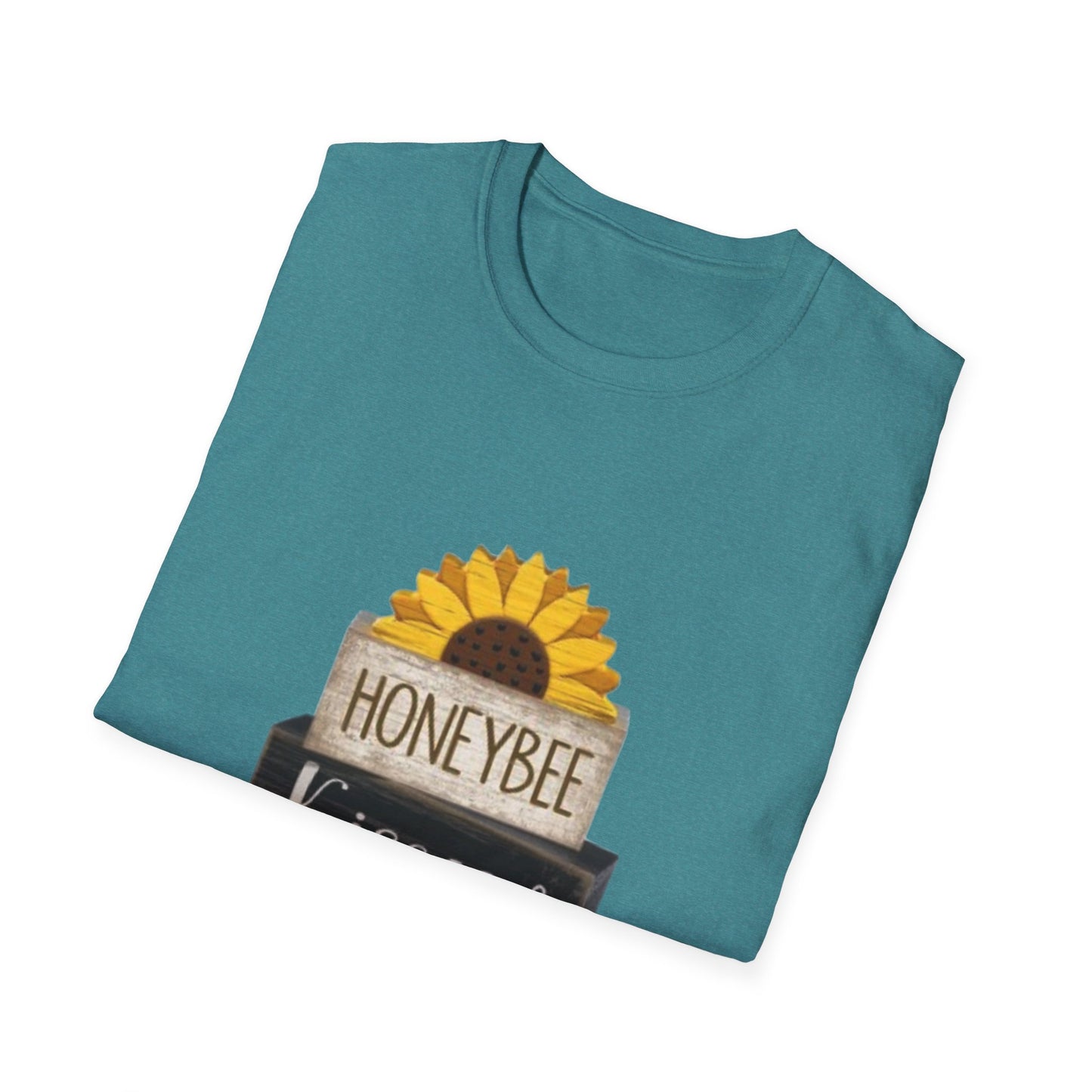 Sunflower & Honeybee T-Shirt — "Honeybee Kisses & Sunflower Wishes" Farmhouse Tee