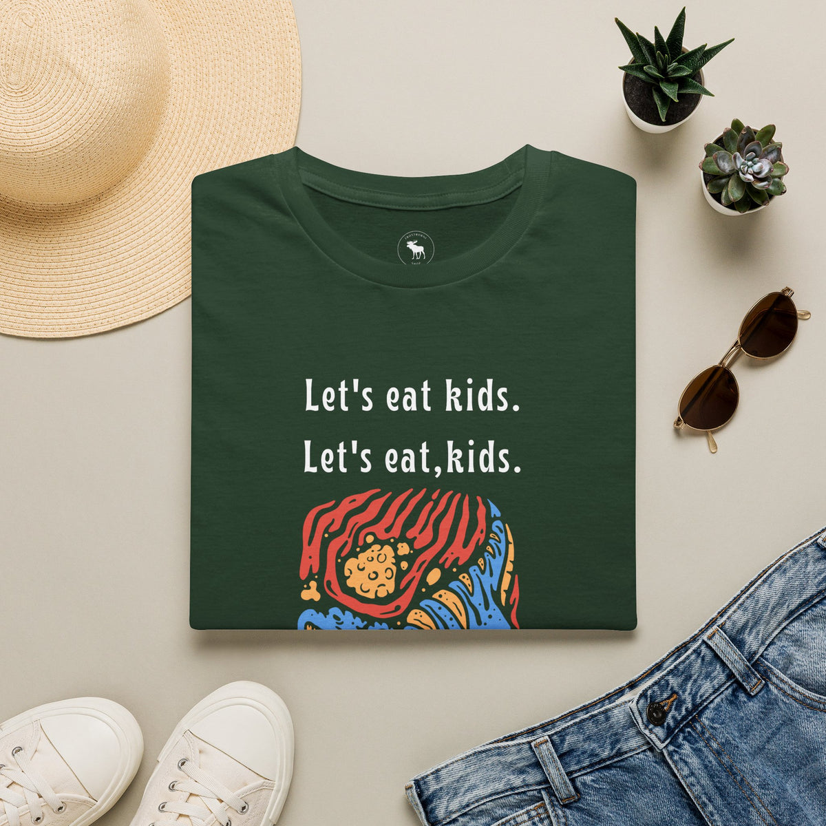 Let's Eat, Kids. T-Shirt — Punctuation Saves Lives Funny Grammar Tee