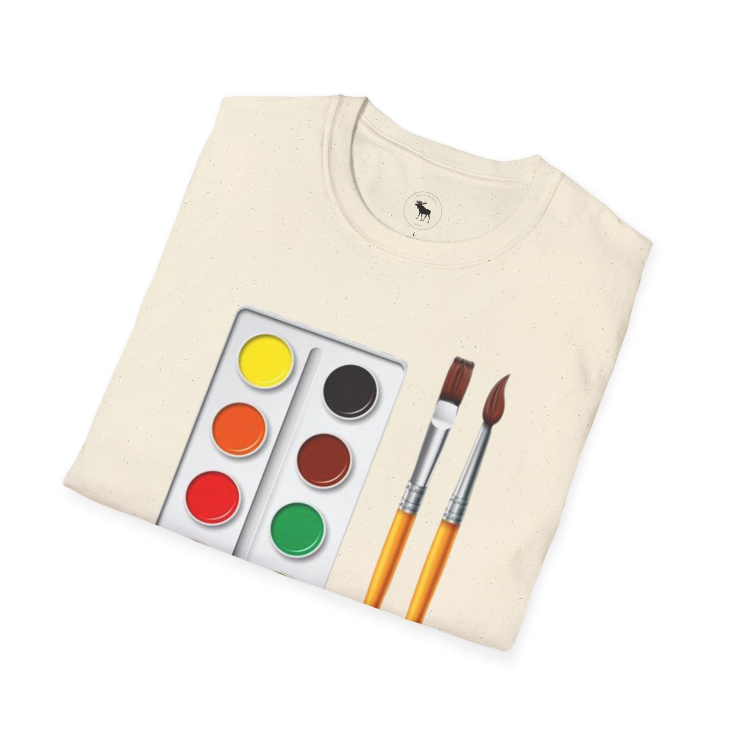 Colorful Artist T-Shirt/ Water color pallet softstyle Tee